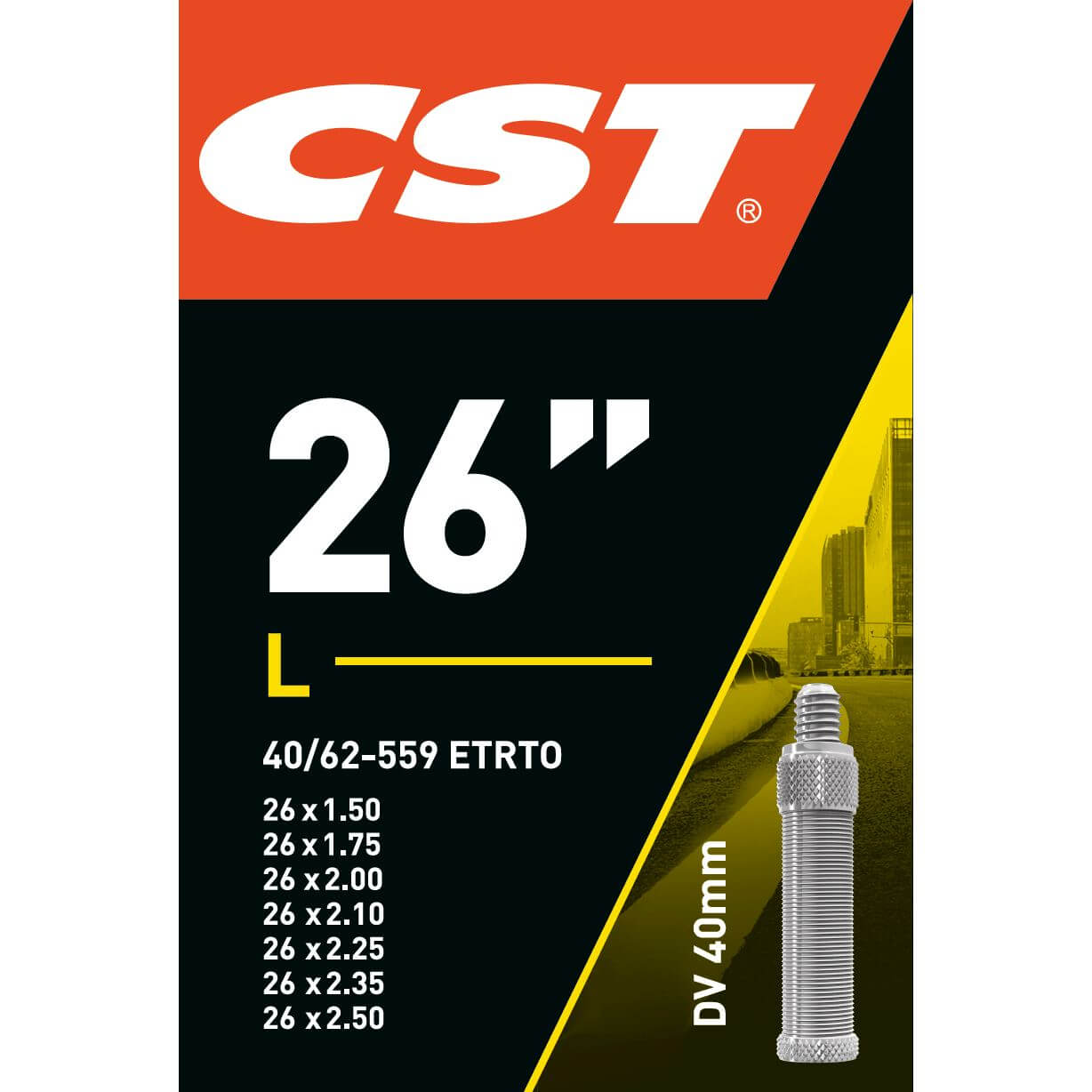 CST binnenband 26 x 1.50 - 2.50 hv 40mm