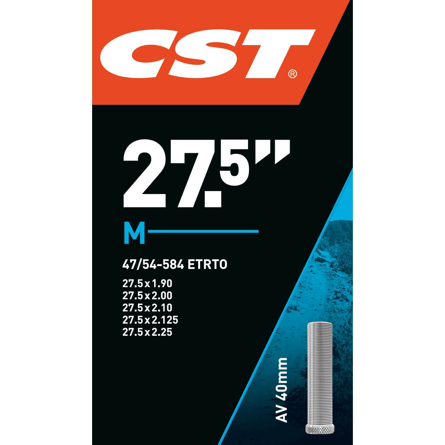 CST binnenband 27.5 x 1.90 - 2.25 av 40mm