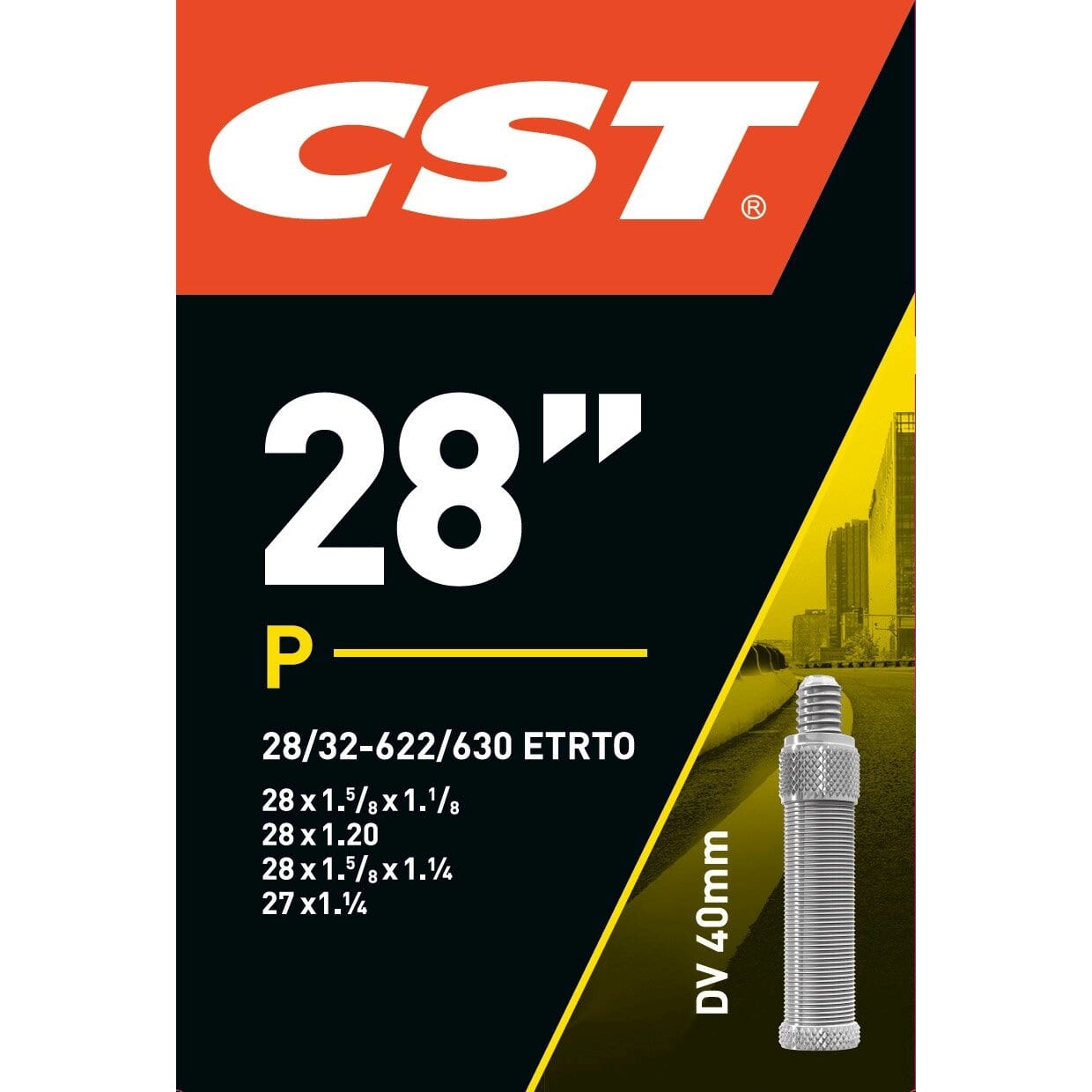 CST binnenband 28 x 1 1/8 - 1 1/4 hv 40mm