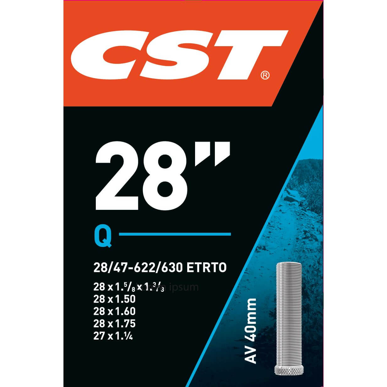 CST binnenband 28 x 1 3/8 - 1.75 av 40mm