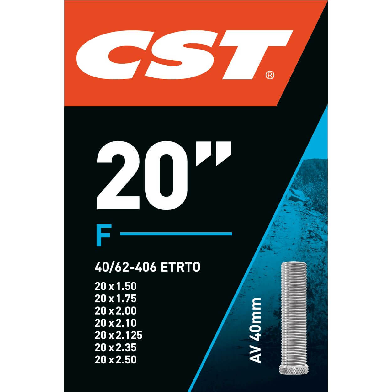 CST binnenband 20 x 1.50 - 2.50 av 40mm