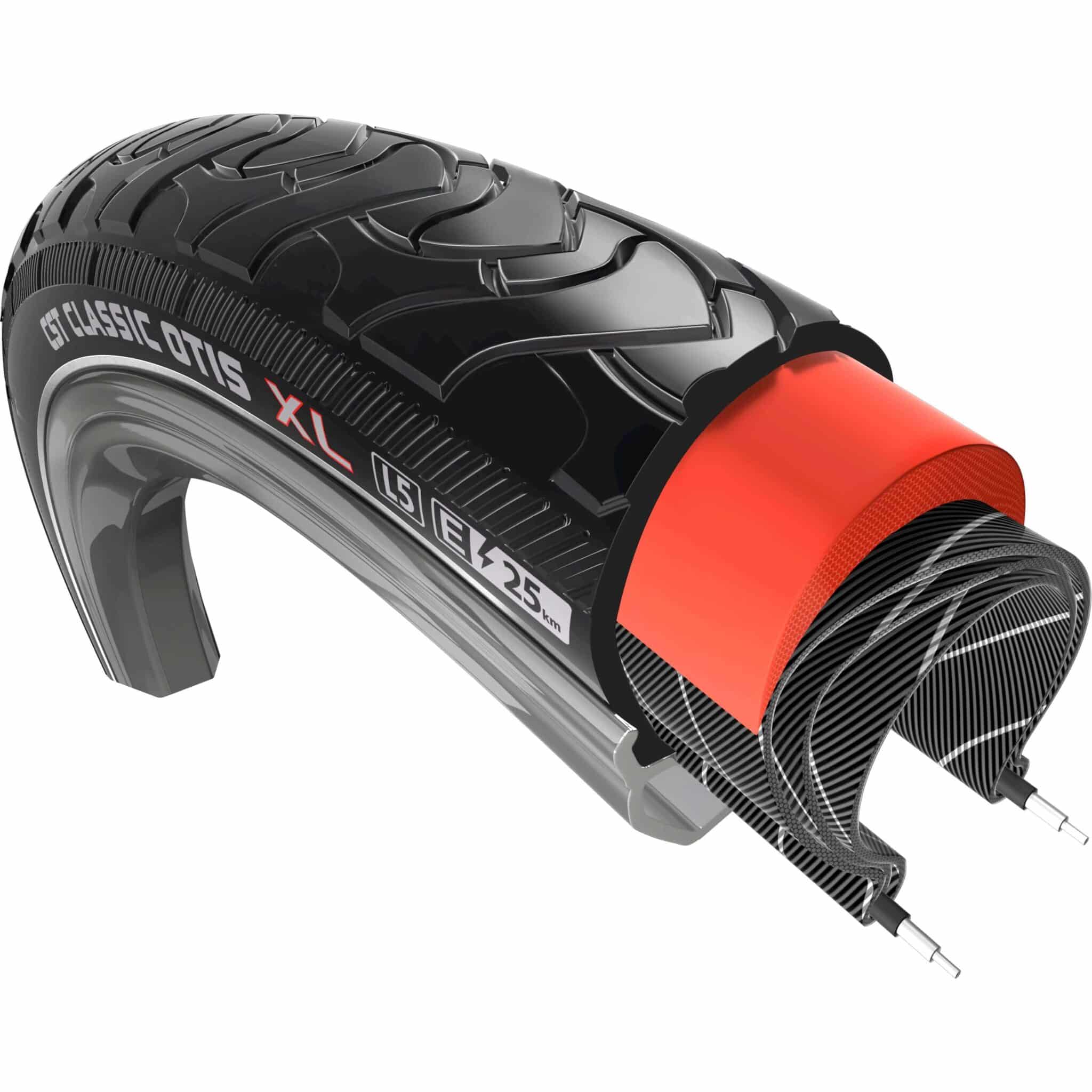 CST buitenband 28x1 3/8 Classic Otis XL25 R zwart