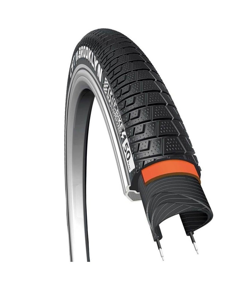 CST buitenband Brooklyn Pro 24 x 2.15 zwart reflectie