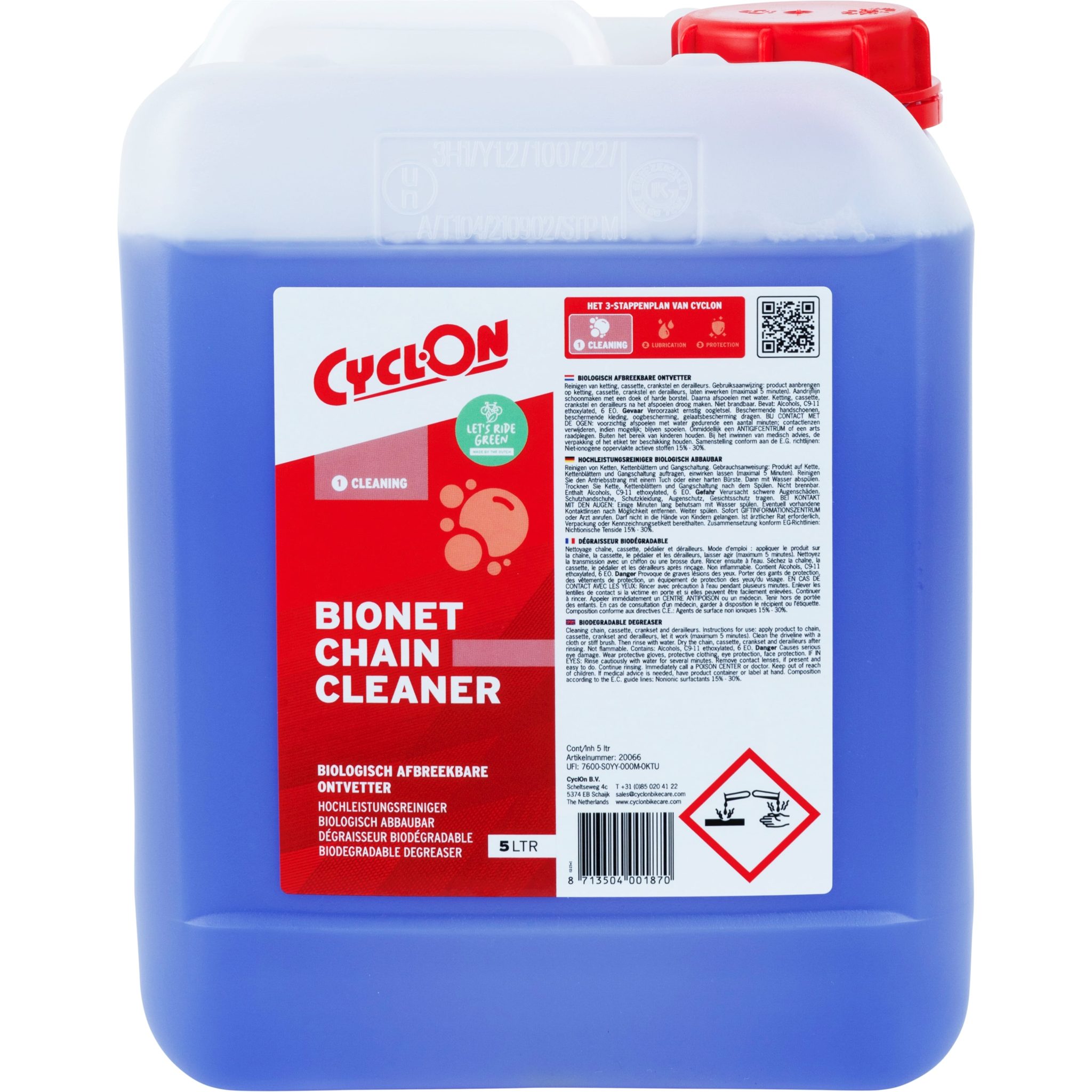 CyclOn Bionet Chain Cleaner can 5liter