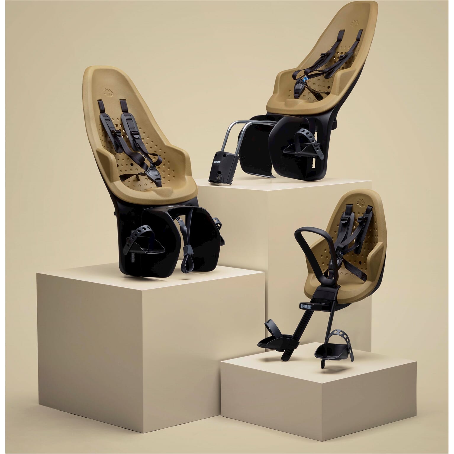 Thule achterzitje Yepp 2 Maxi frame bevestiging fennel tan