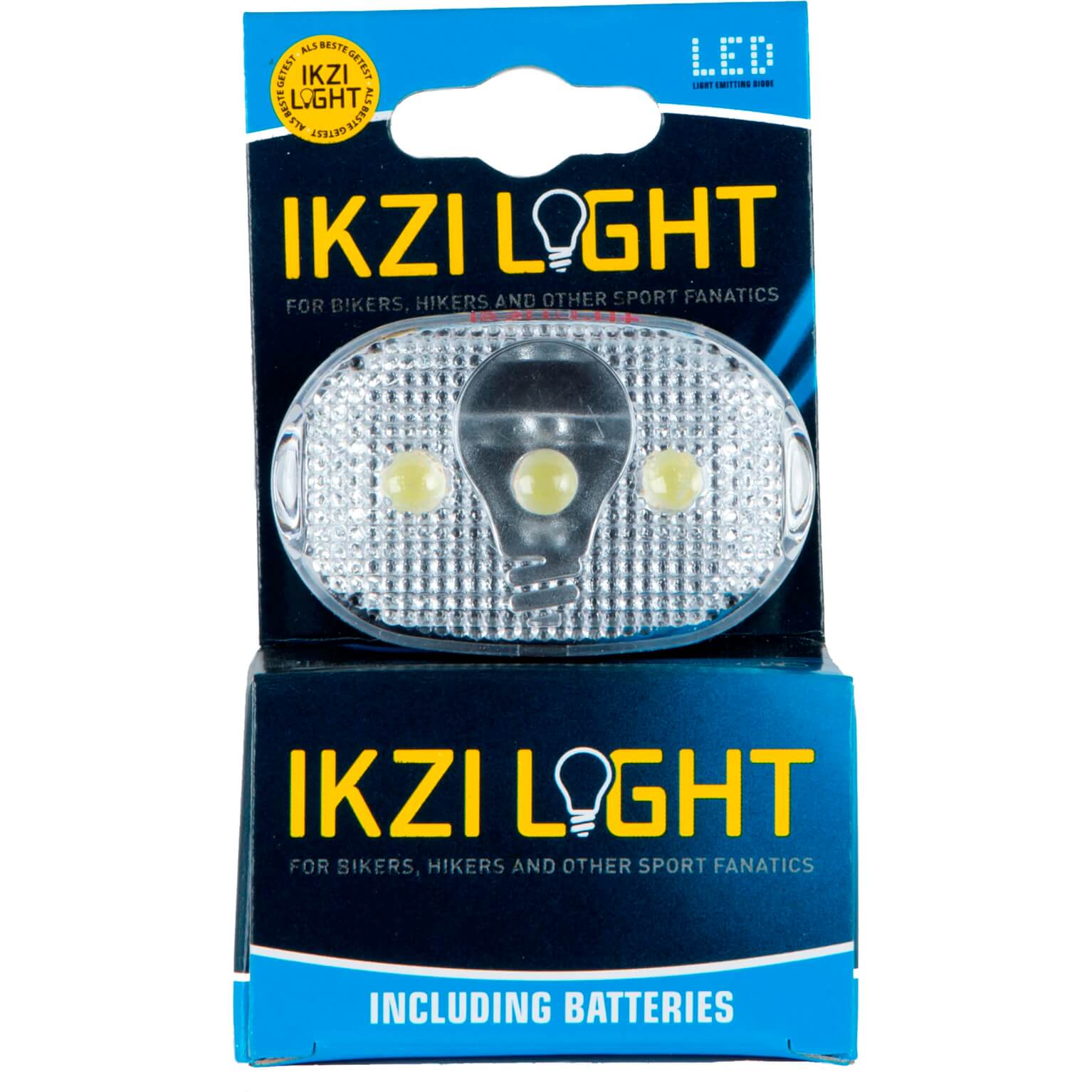 IKZI Light koplamp ovaal 3 led batterij stuurbocht