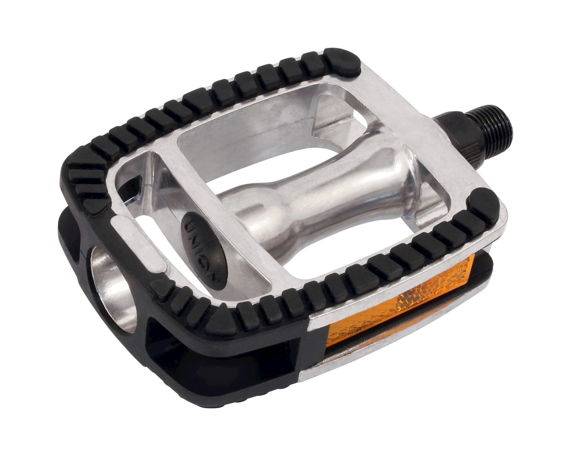 Union pedalen SP-812 alu zilver zwarte inleg op kaart