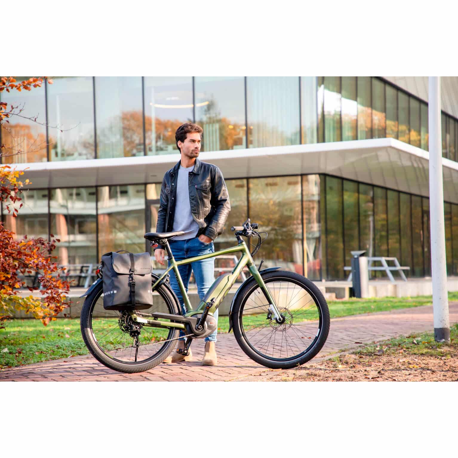 New looxs fietstas enkel Odense zwart 17,5L