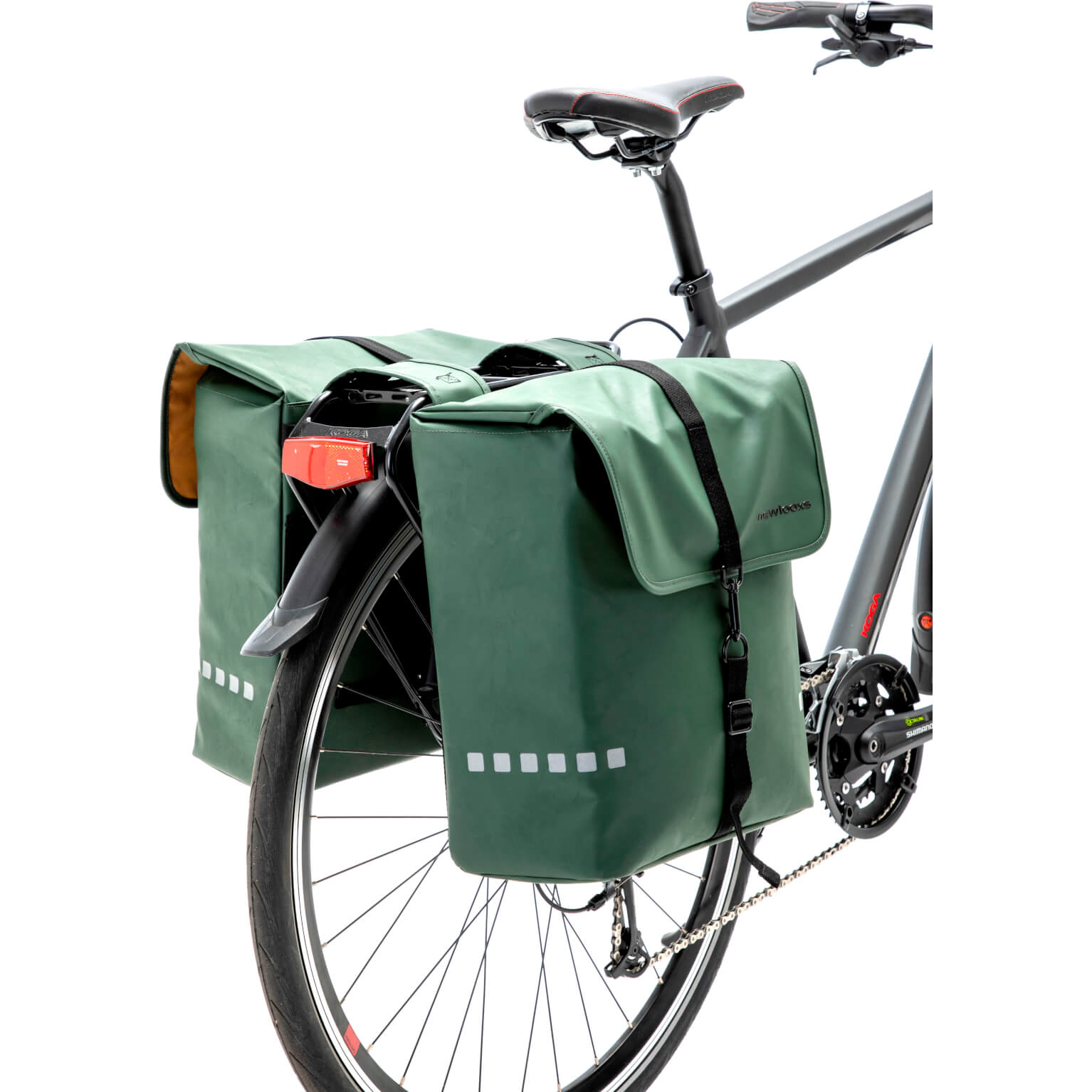 New Looxs fietstas dubbel Odense groen 39L