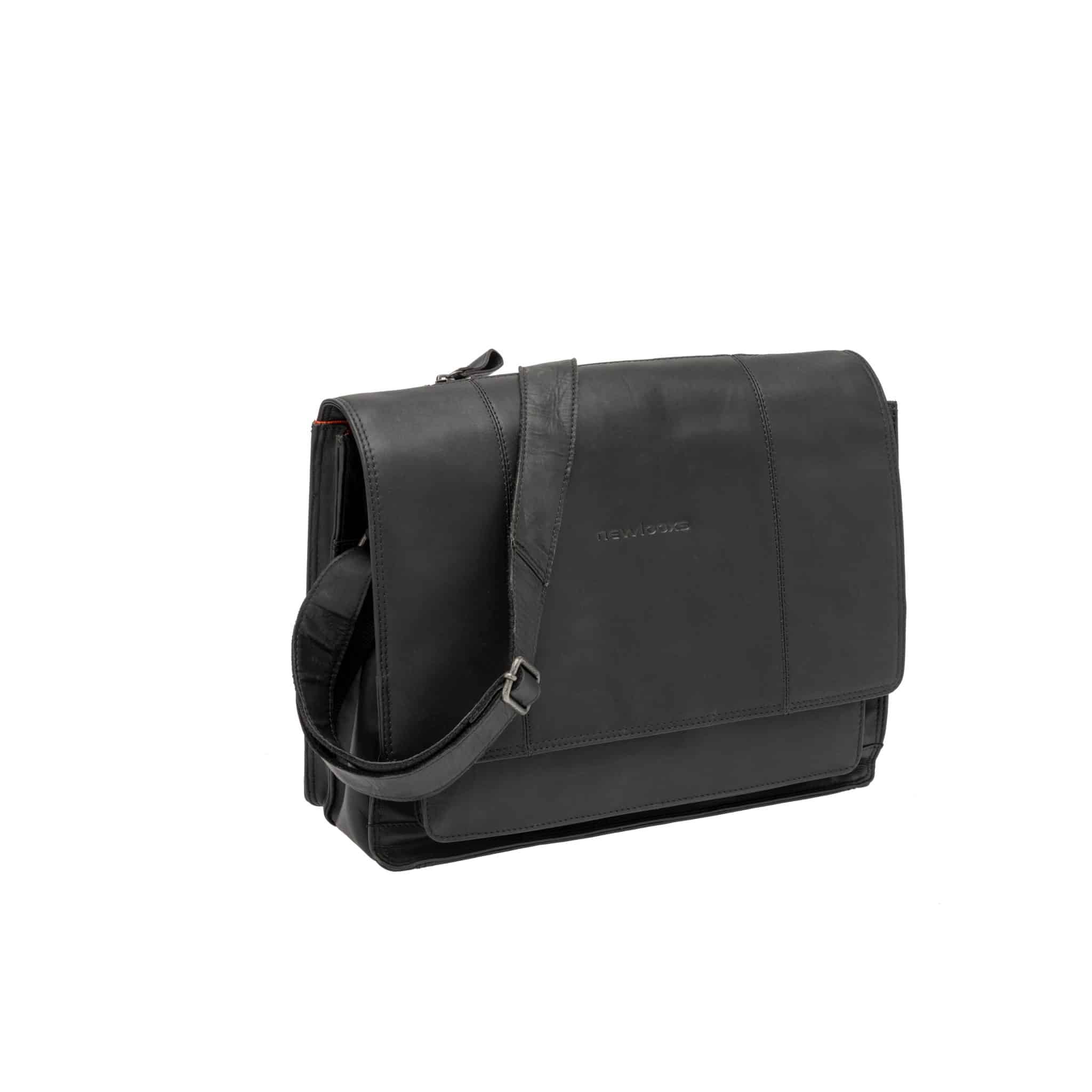 New Looxs laptoptas Fellini leer zwart 19L 15 inch