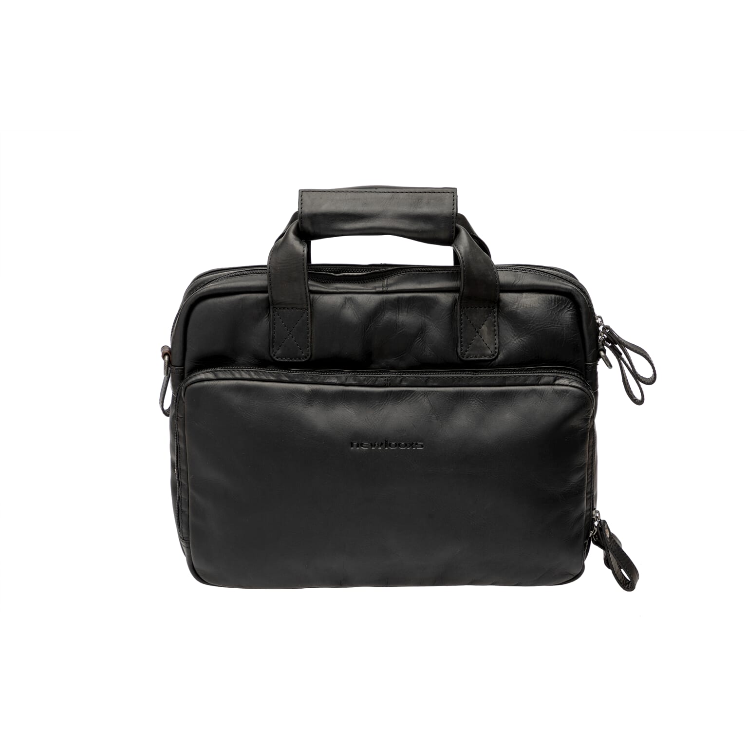 New Looxs laptoptas Cali leer zwart 17L 15 inch