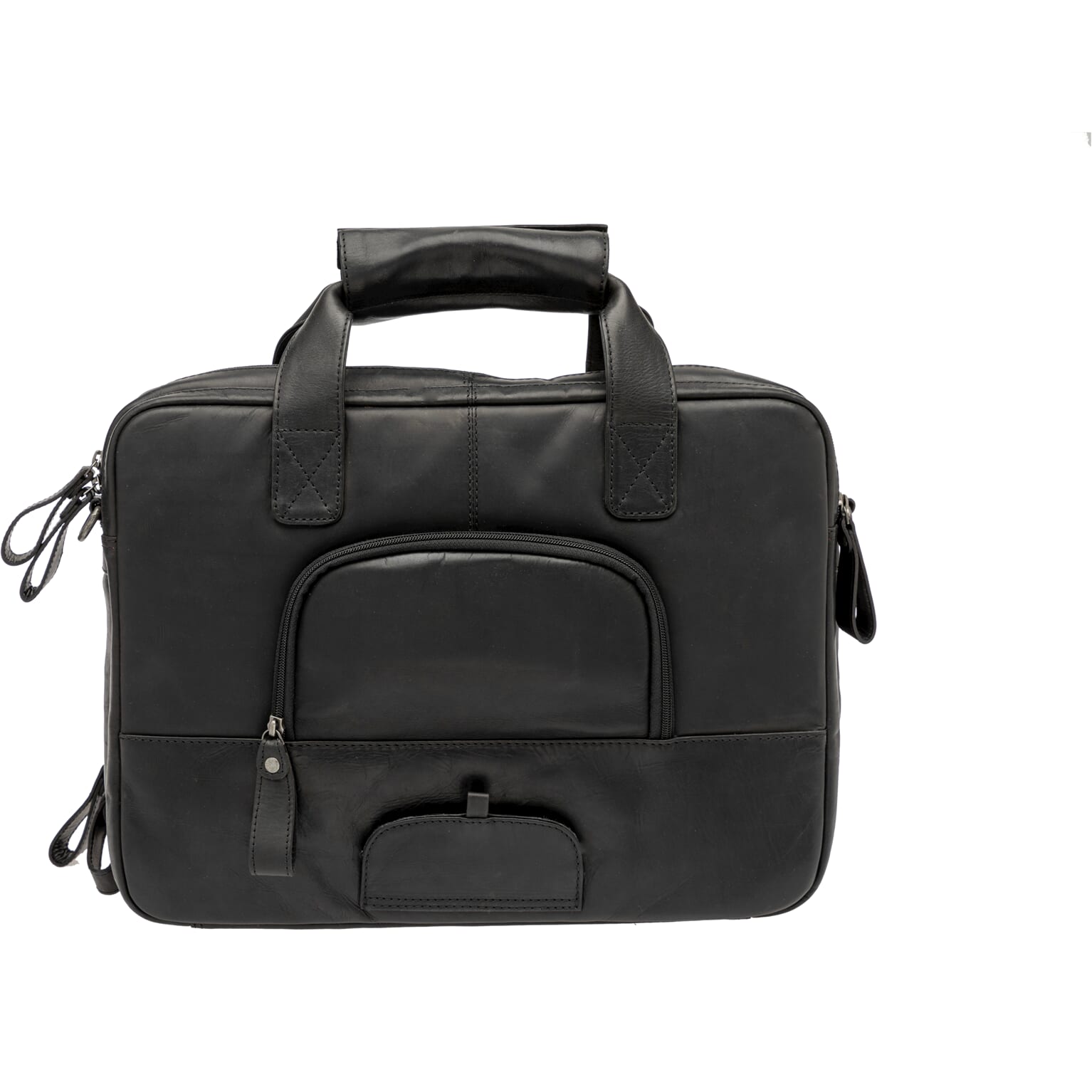 New Looxs laptoptas Cali leer zwart 17L 15 inch