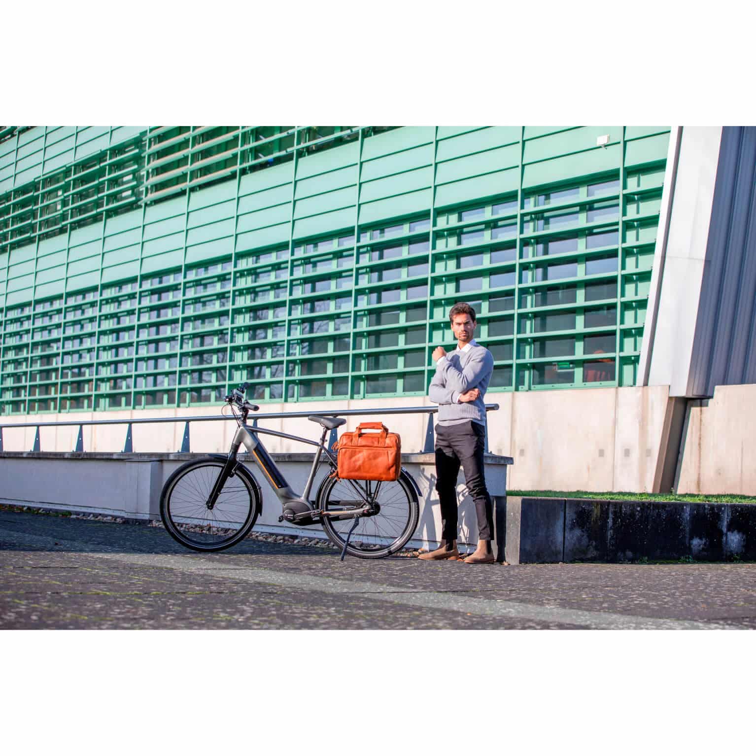 New Looxs laptoptas Cali leer cognac 17L 15 inch