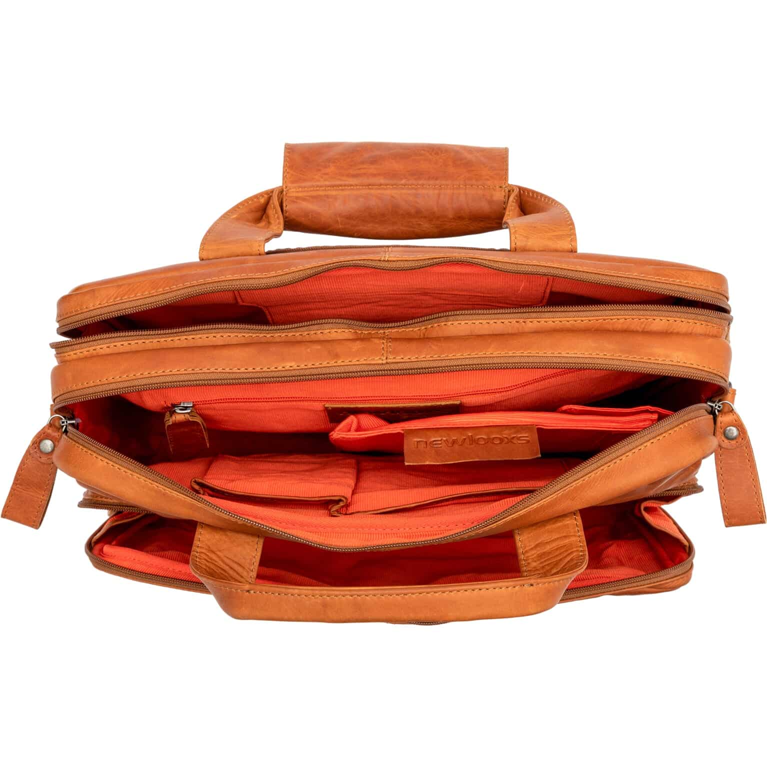 New Looxs laptoptas Cali leer cognac 17L 15 inch