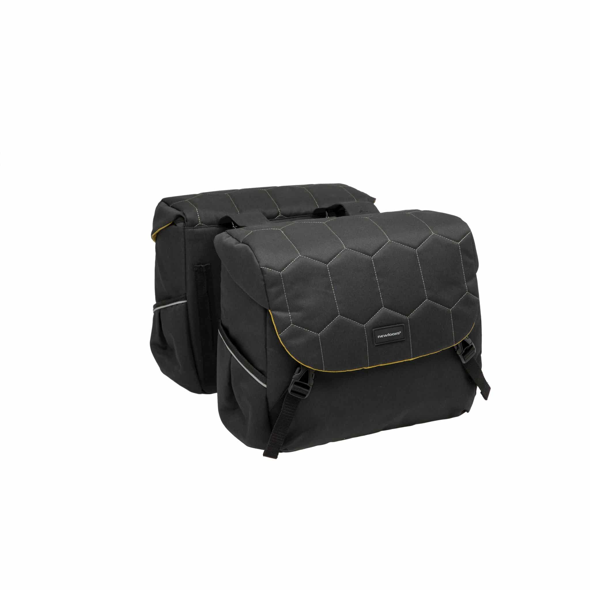 New Looxs fietstas dubbel Mondi Joy Quilted zwart 38L