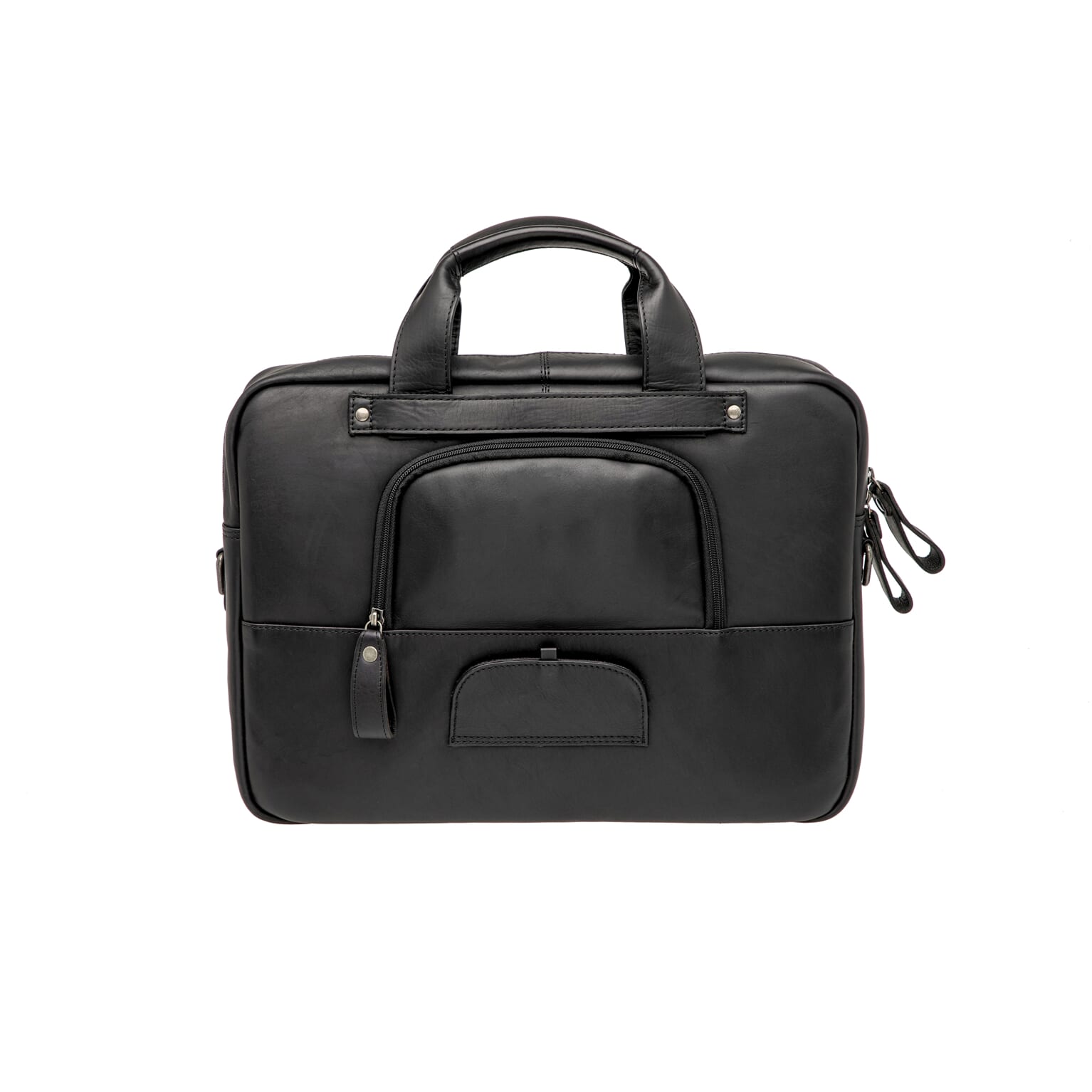 New Looxs laptoptas Luko leer zwart 7.5L 15 inch