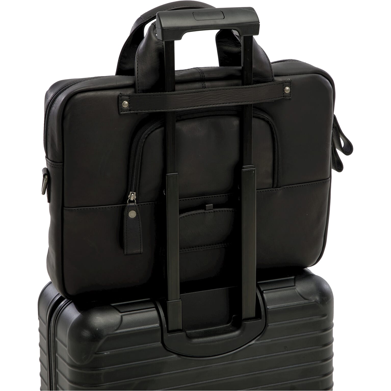 New Looxs laptoptas Luko leer zwart 7.5L 15 inch
