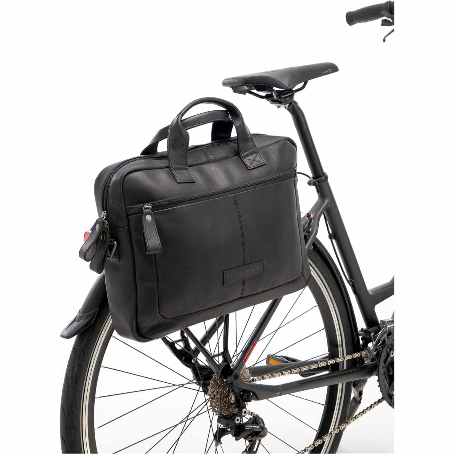 New Looxs laptoptas Luko leer zwart 7.5L 15 inch