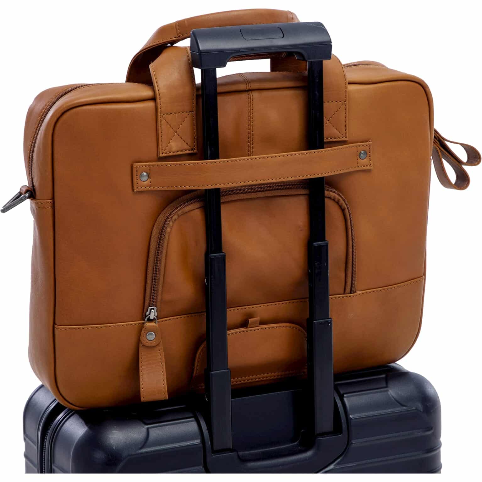 New Looxs laptoptas Luko leer cognac 7.5L 15 inch