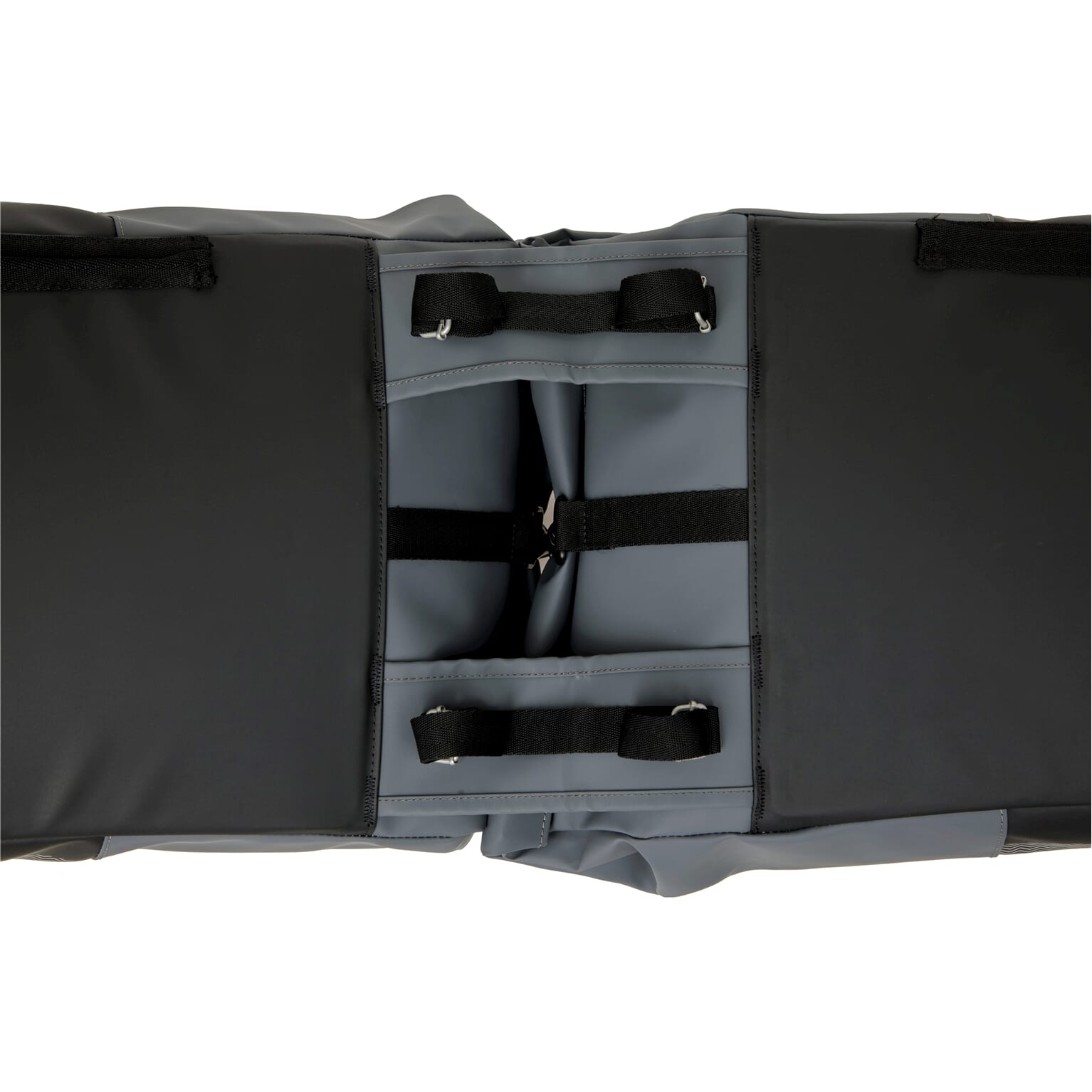 New Looxs fietstas dubbel Nyborg donkergrijs/zwart 34L