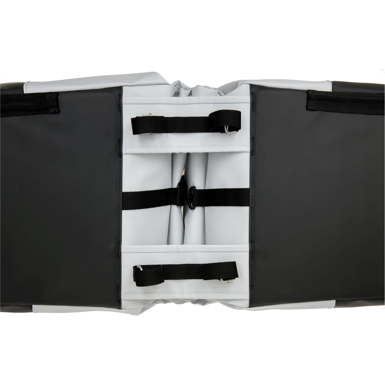 New Looxs fietstas dubbel Nyborg lichtgrijs/zwart 34L