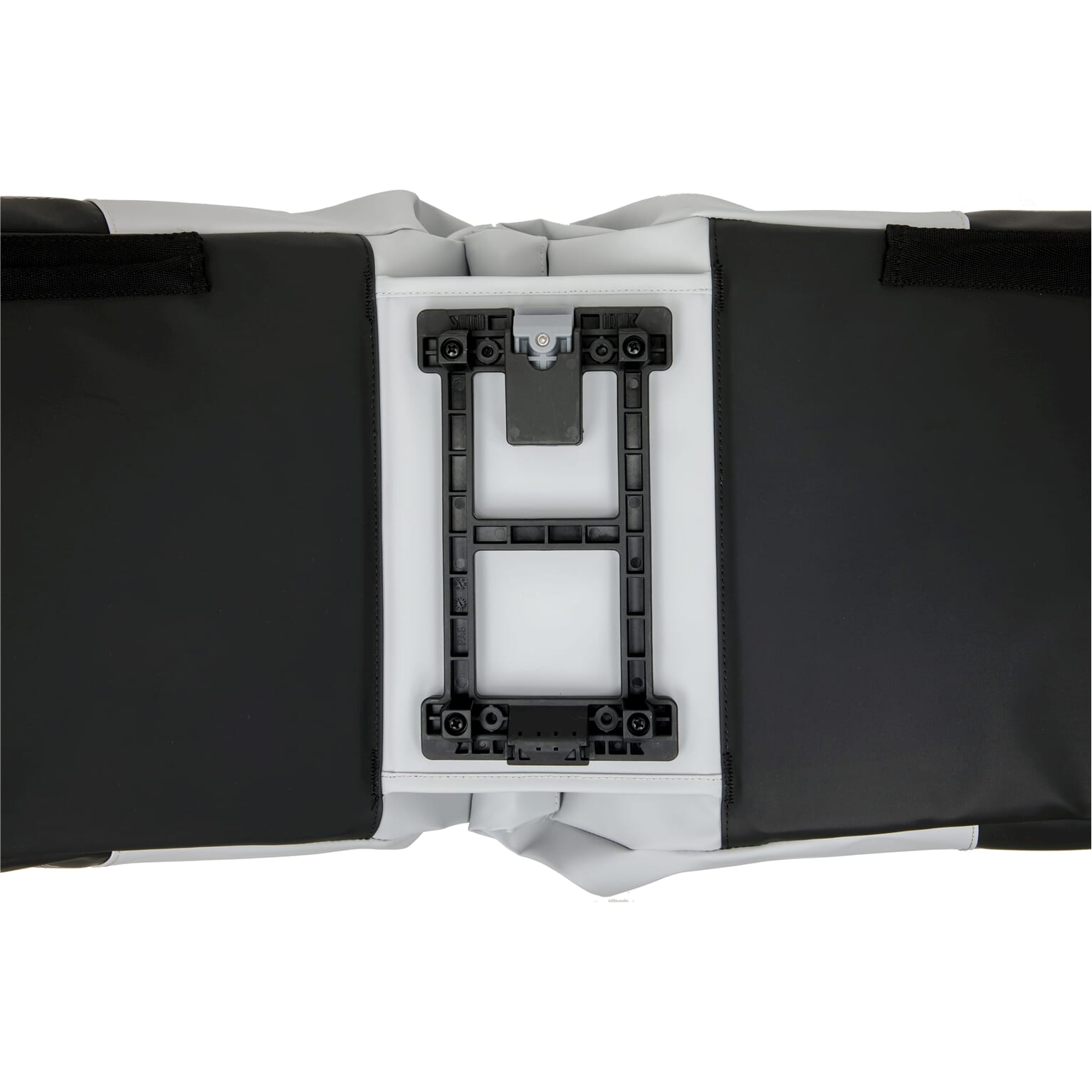 New Looxs fietstas dubbel Nyborg lichtgrijs/zwart MIK 34L