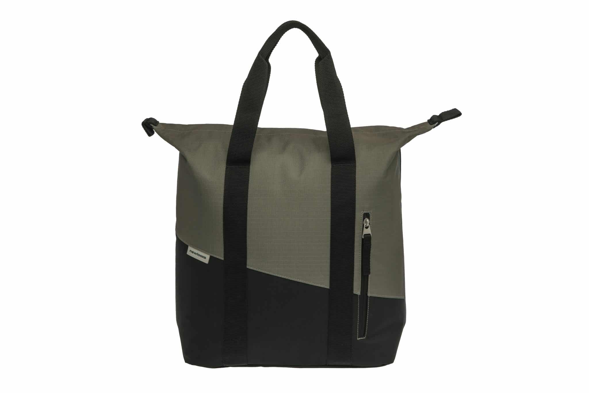 New Looxs fietstas enkel shopper Kota Oslo black/green 24L
