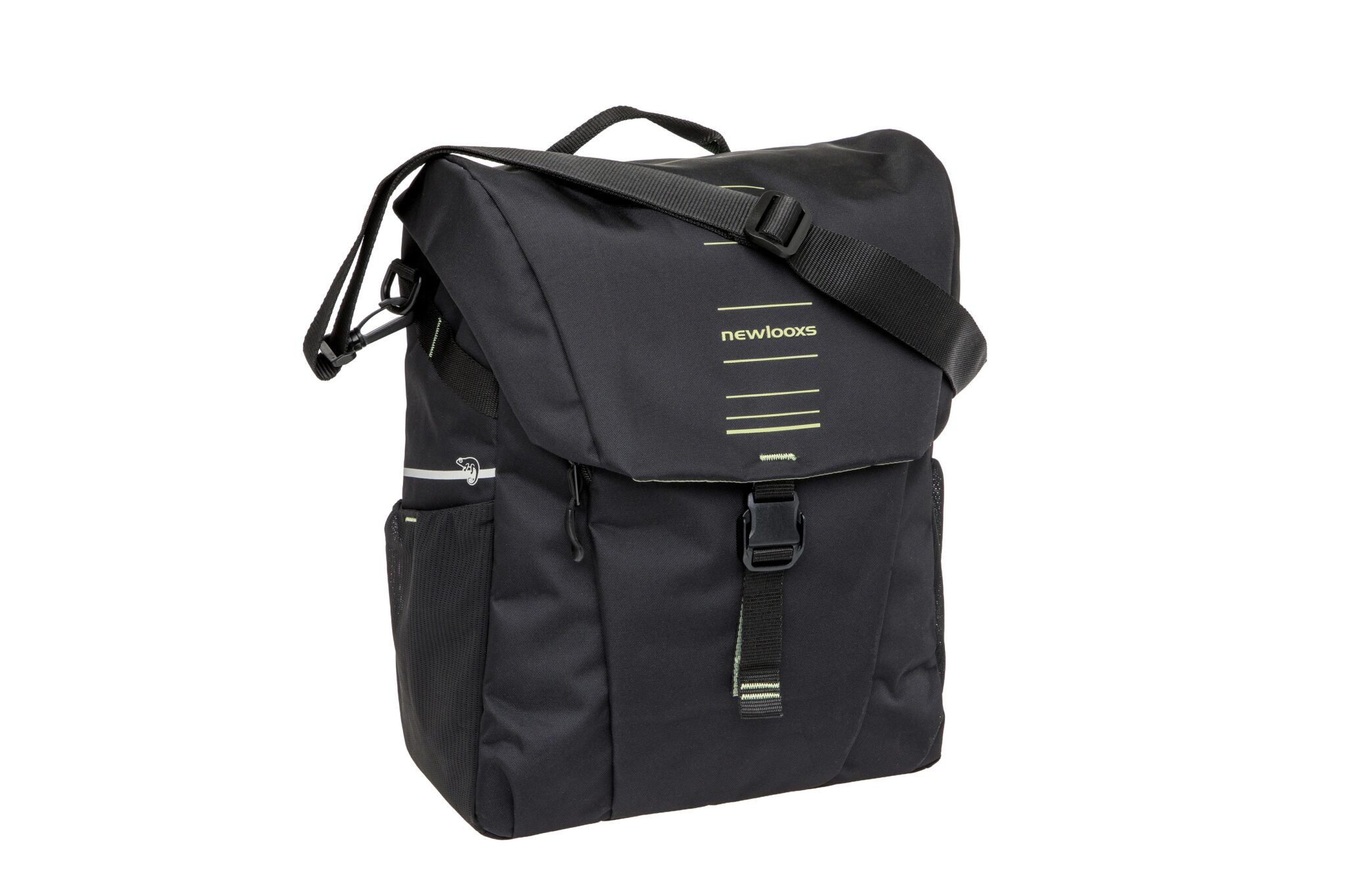 New Looxs fietstas enkel Vigo single black green 20L