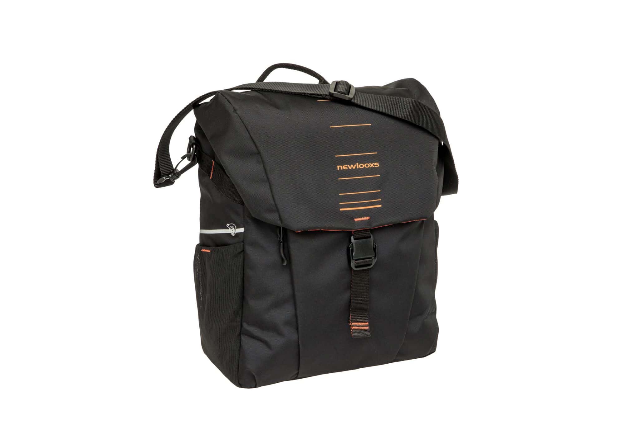 New Looxs fietstas enkel Vigo single black orange 20L