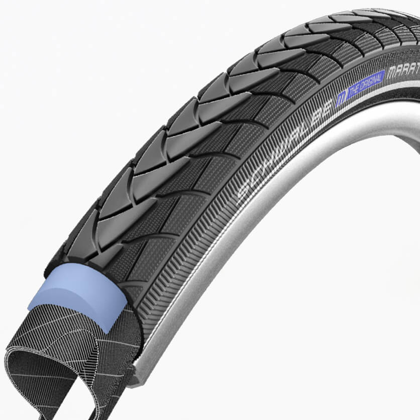 Schwalbe buitenband 28x1.75 (47-622) - Marathon Plus - Reflectie - Zwart
