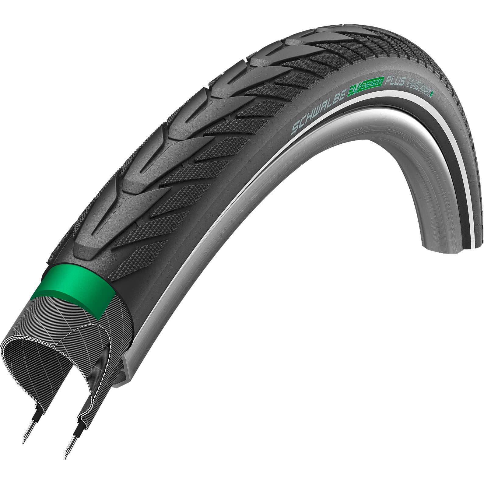 Schwalbe buitenband 28x1.50/40-622 Energizer plus R - zwart