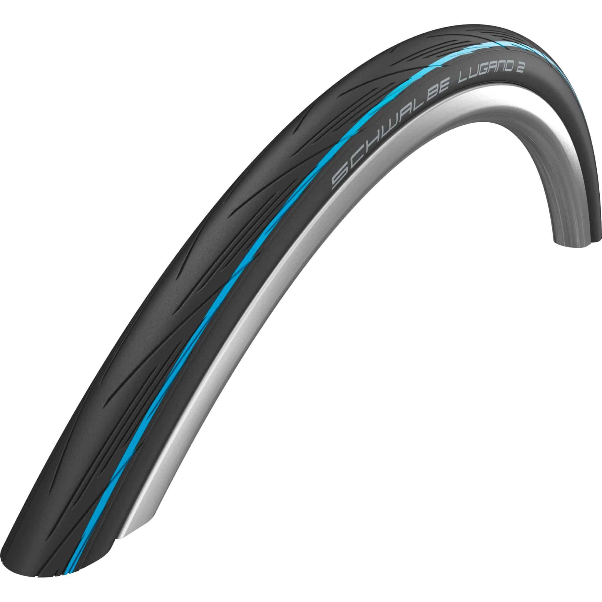 Schwalbe buitenband 700x25 Lugano II zwart/blue
