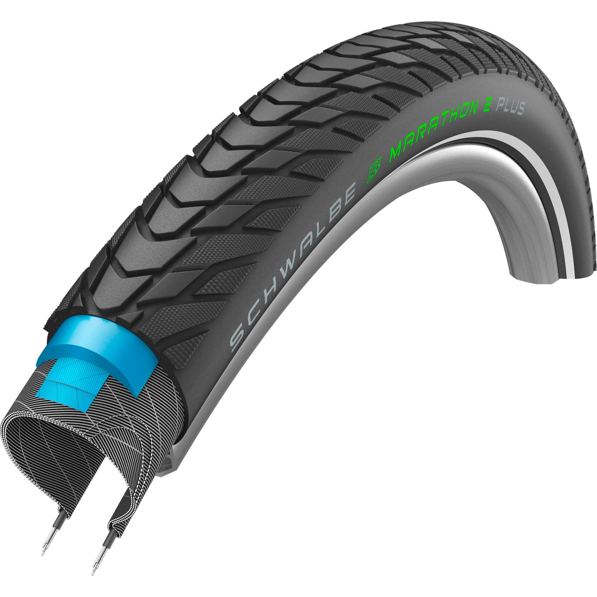 Schwalbe buitenband Marathon E-Plus Perf 27.5 x 2.00 zwart reflectie