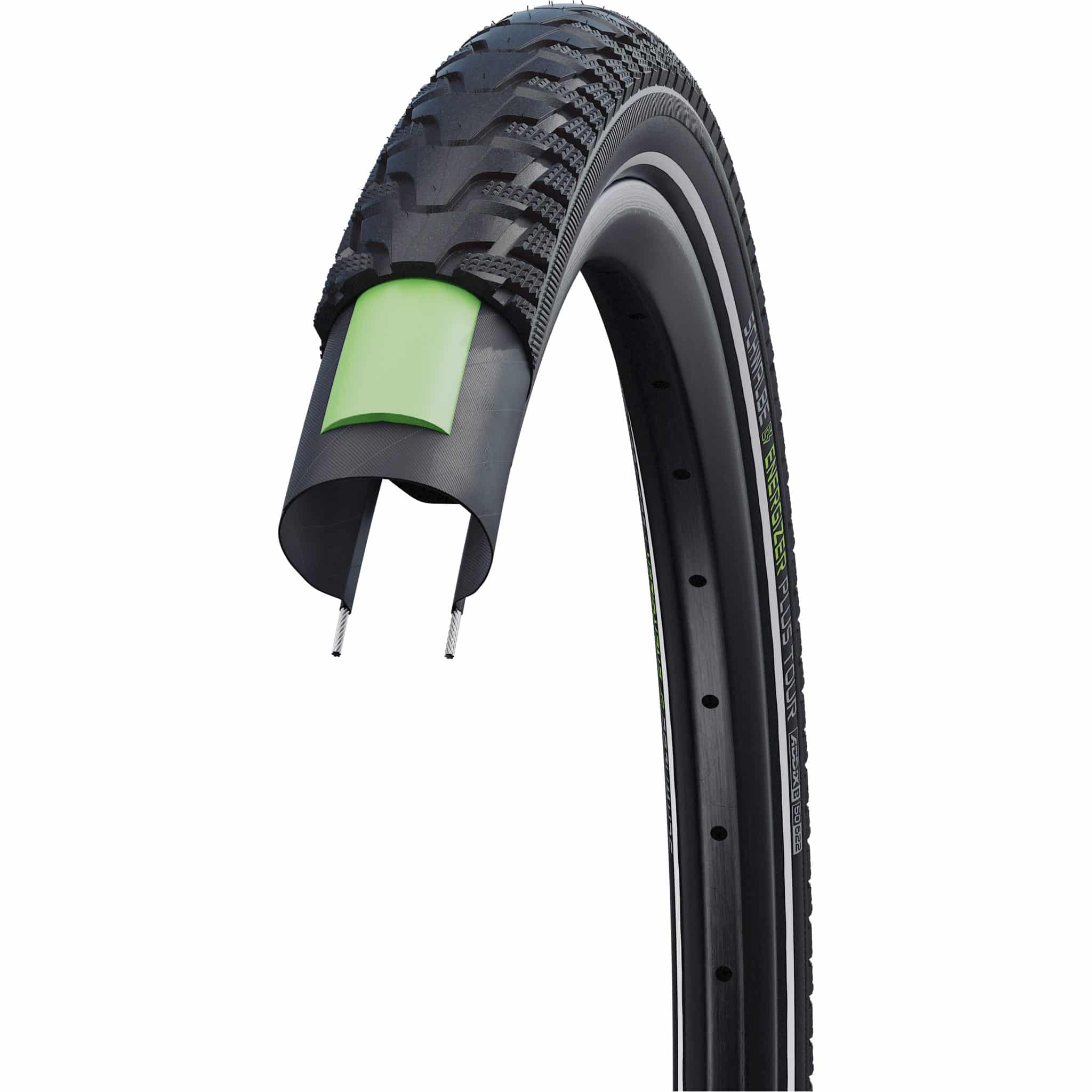 Schwalbe Buitenband Energizer Plus Tour 28 x 1.40 zwart reflectie