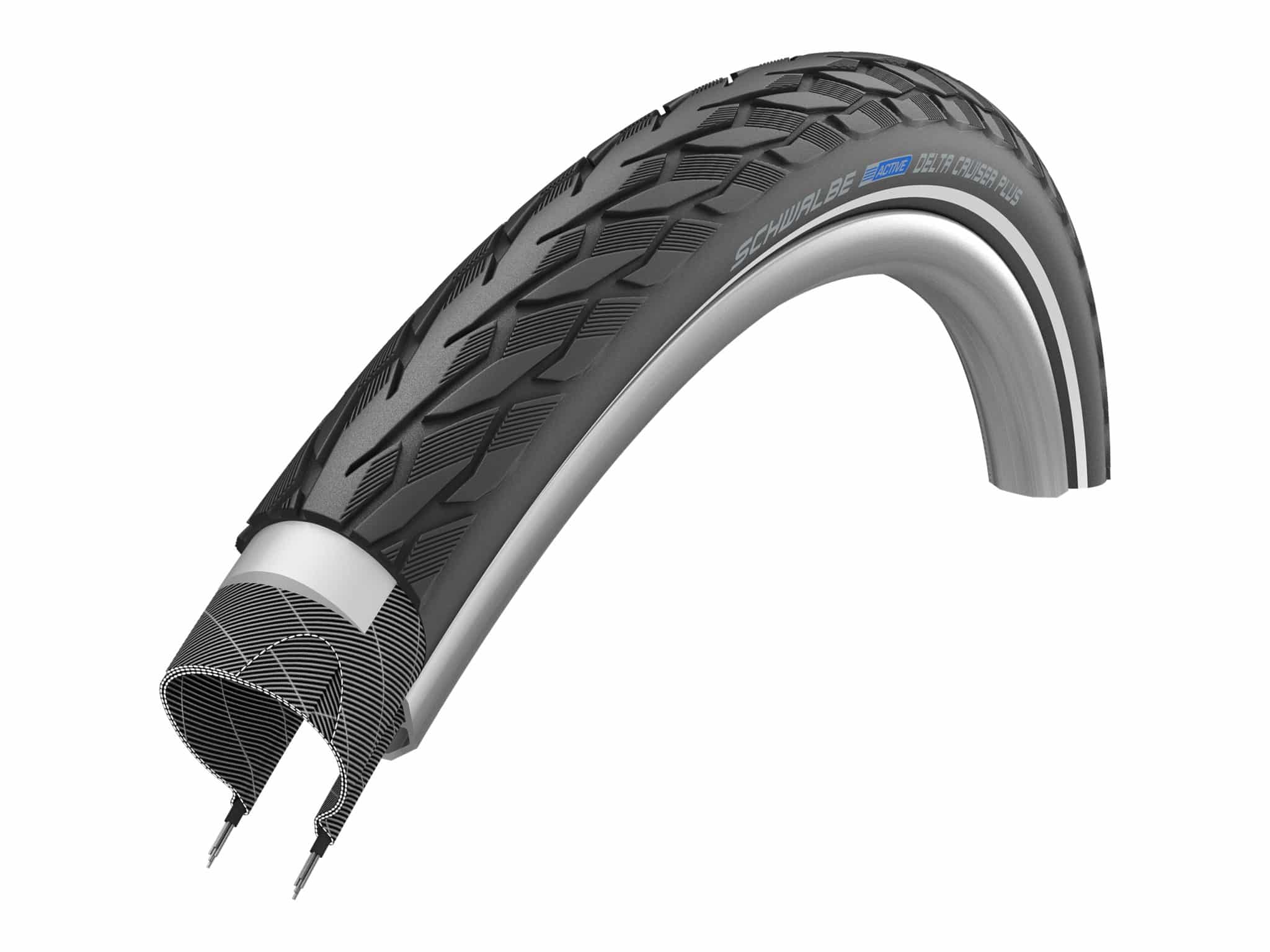 Schwalbe buitenband Delta Cruiser Plus 28 x 1.10 zwart reflectie