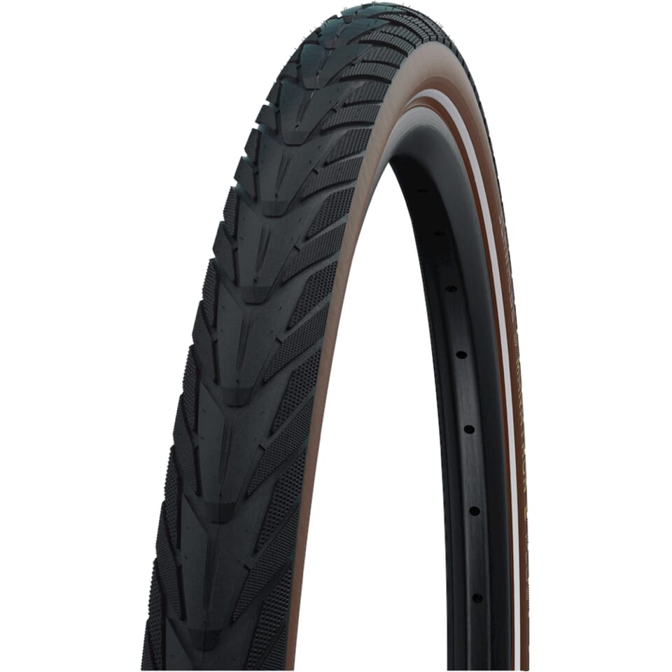 Schwalbe buitenband Energizer Plus 28 x 1.75 zwart/coffee reflectie