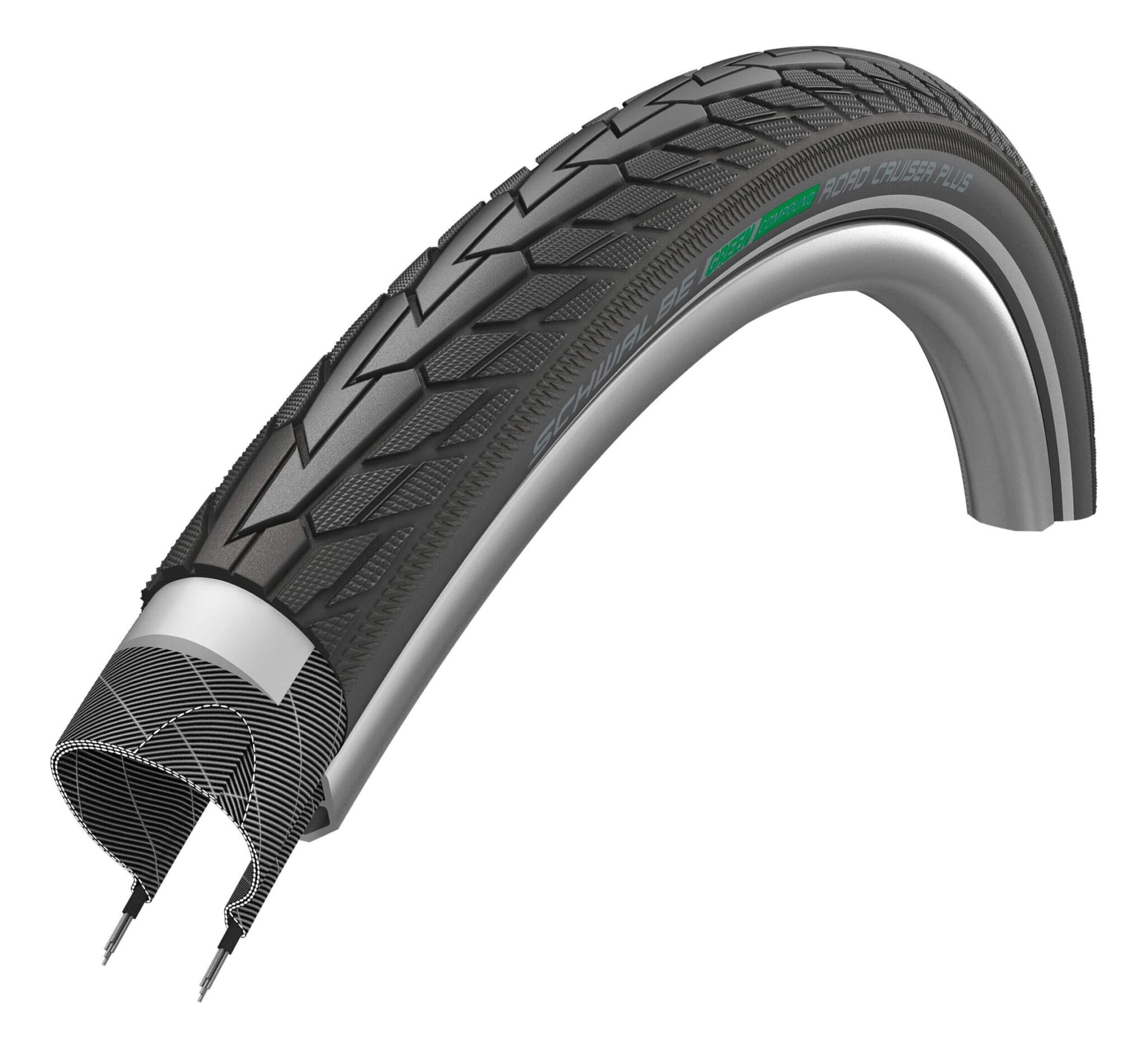 Schwalbe buitenband Road Cruiser Plus 28 x 2.00 zwart reflectie