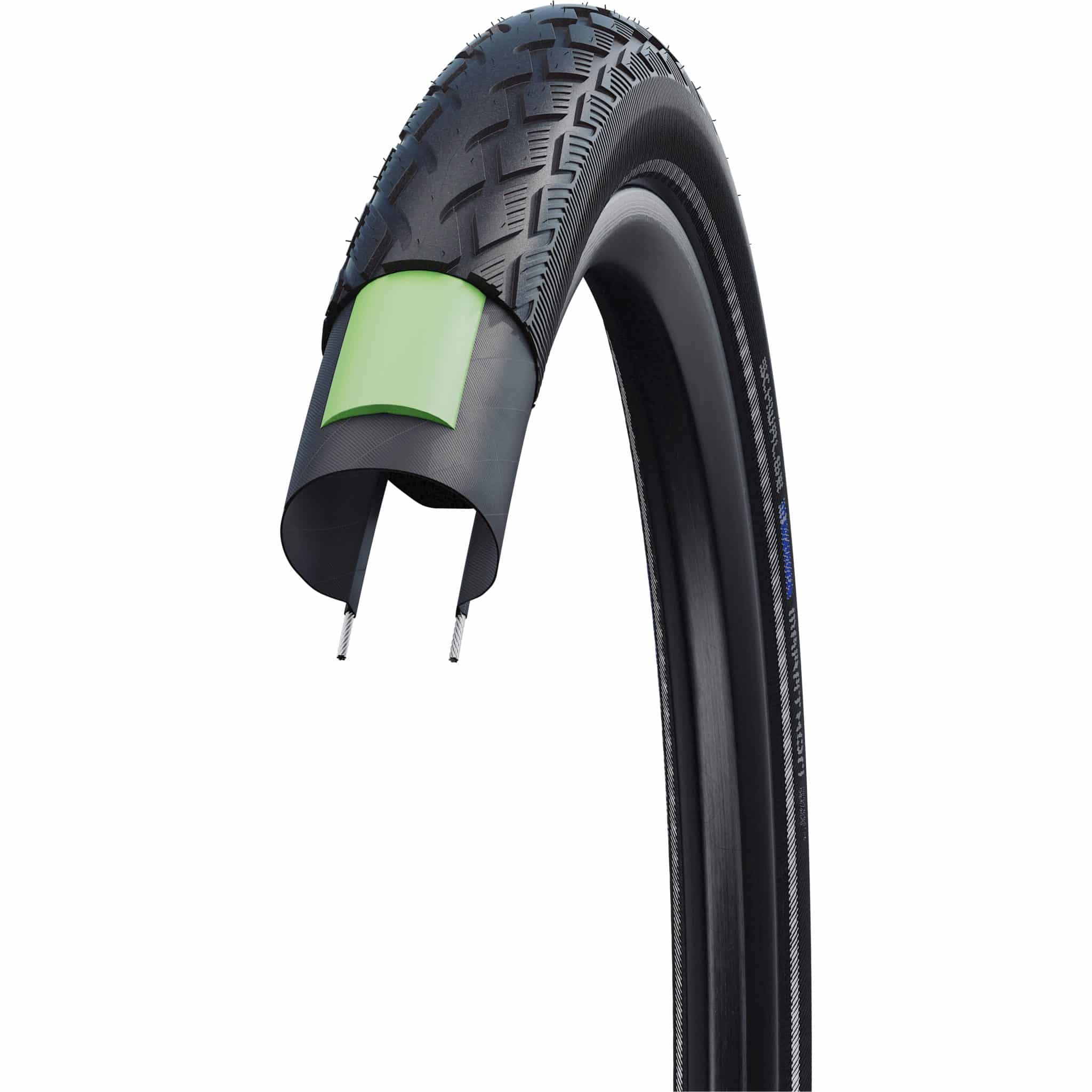 Schwalbe buitenband Marathon Perf G-Guard 27 x 1 1/4 zwart reflectie