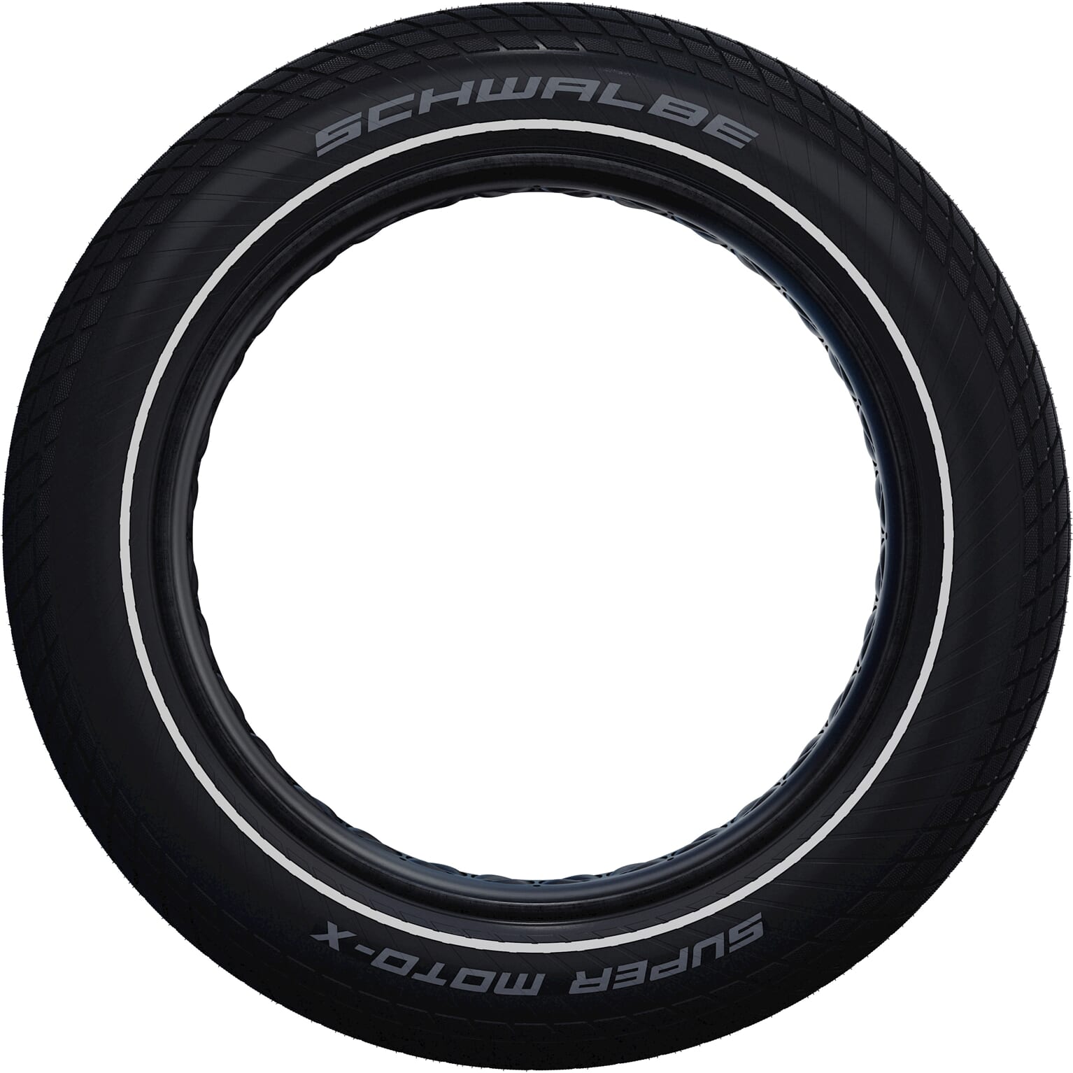 Schwalbe Buitenband Fatbike Super Moto-X Perf 20 x 4.00 - zwart - reflectie