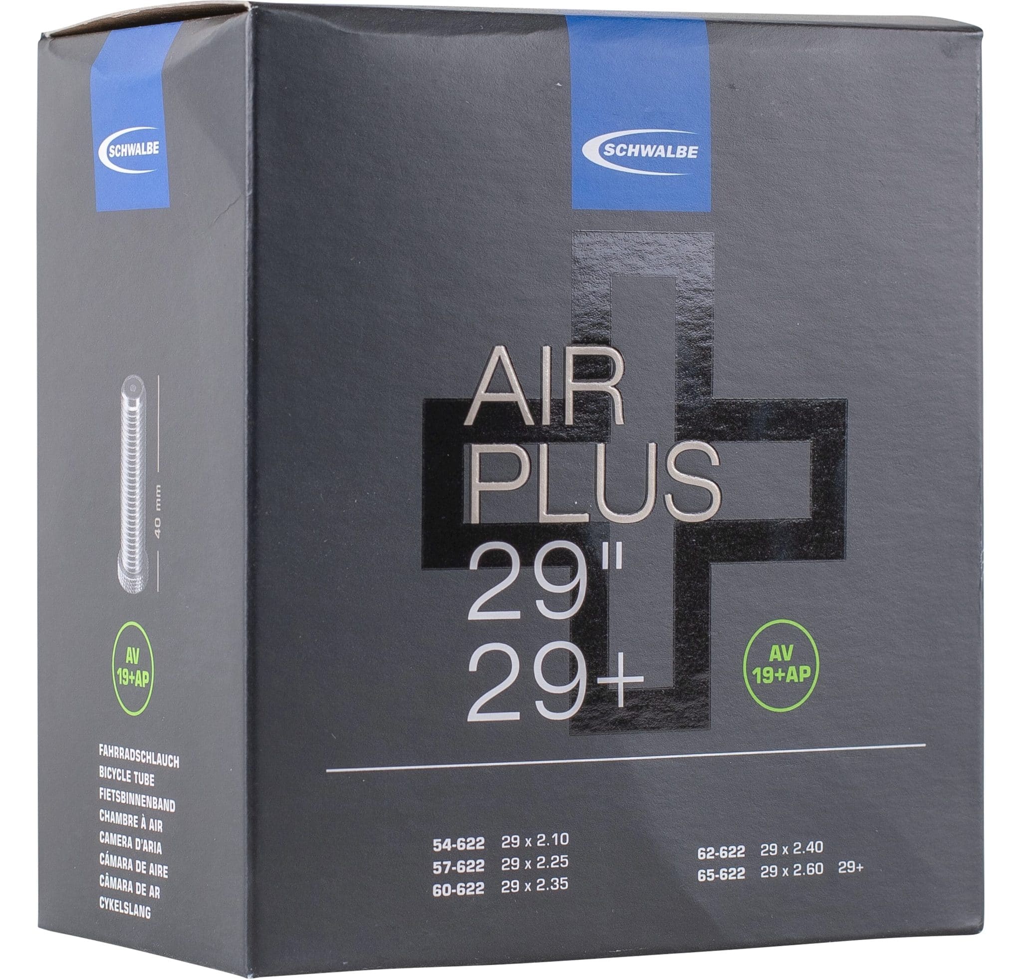 Schwalbe binnenband AV19+AP Air Plus 29 x 2.10 - 2.60 av 40mm