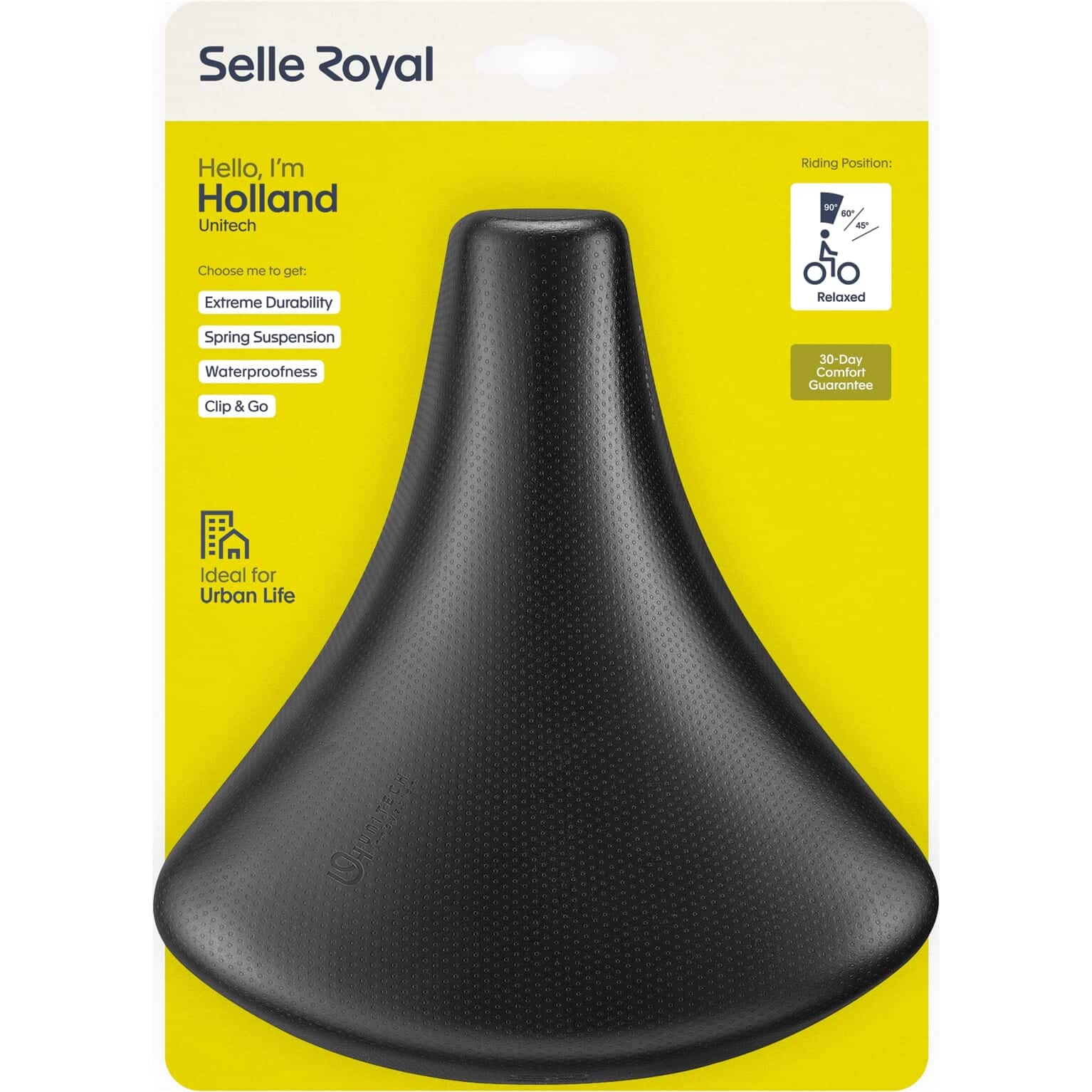 Selle Royal zadel Holland Unitech universeel zwart