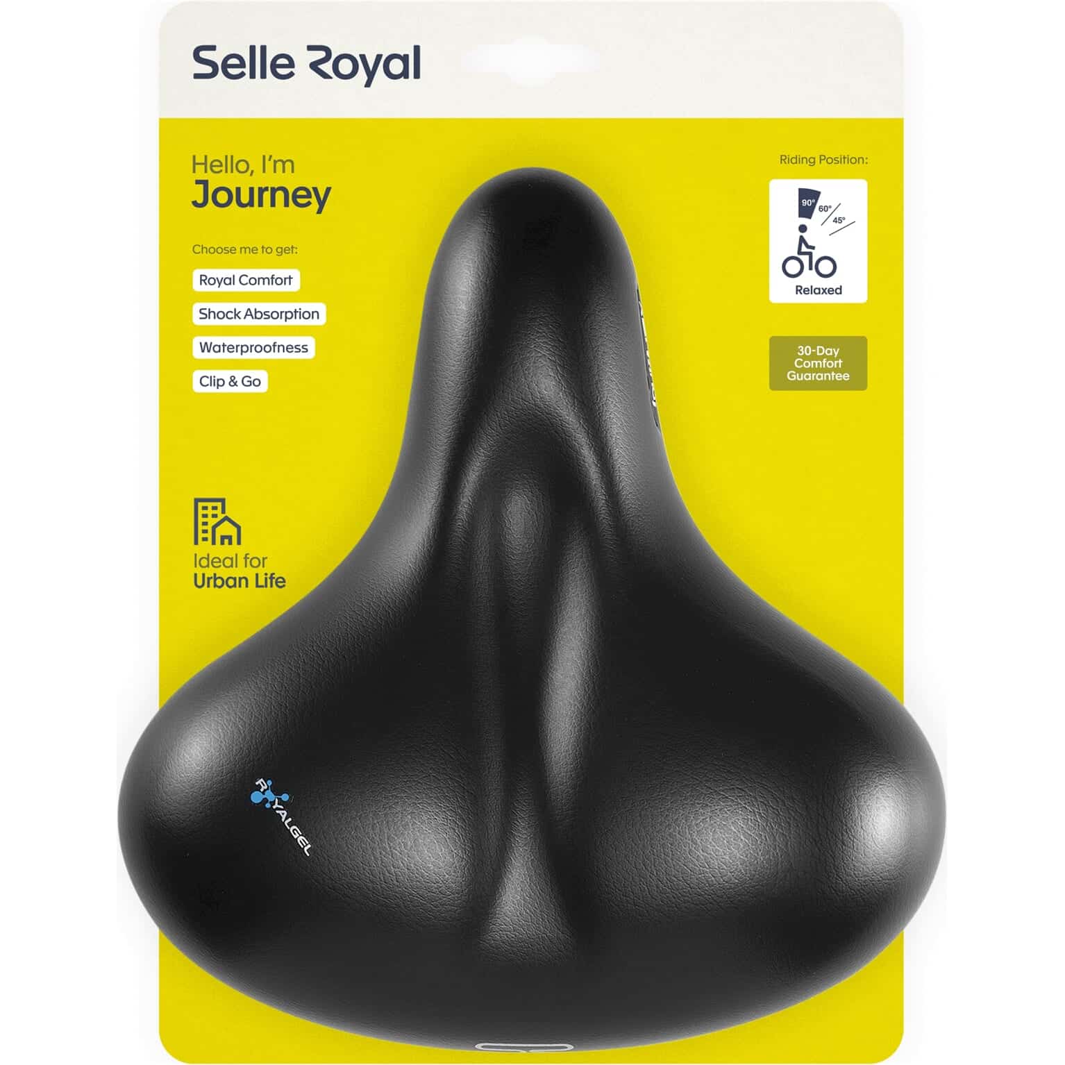 Selle Royal zadel Journey unisex zwart