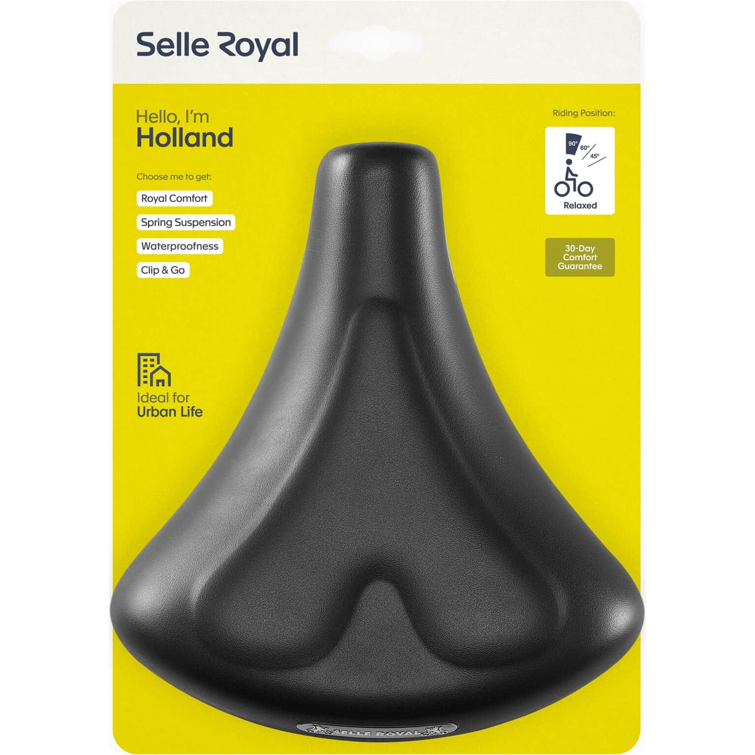 Selle Royal zadel Holland 82615G zwart