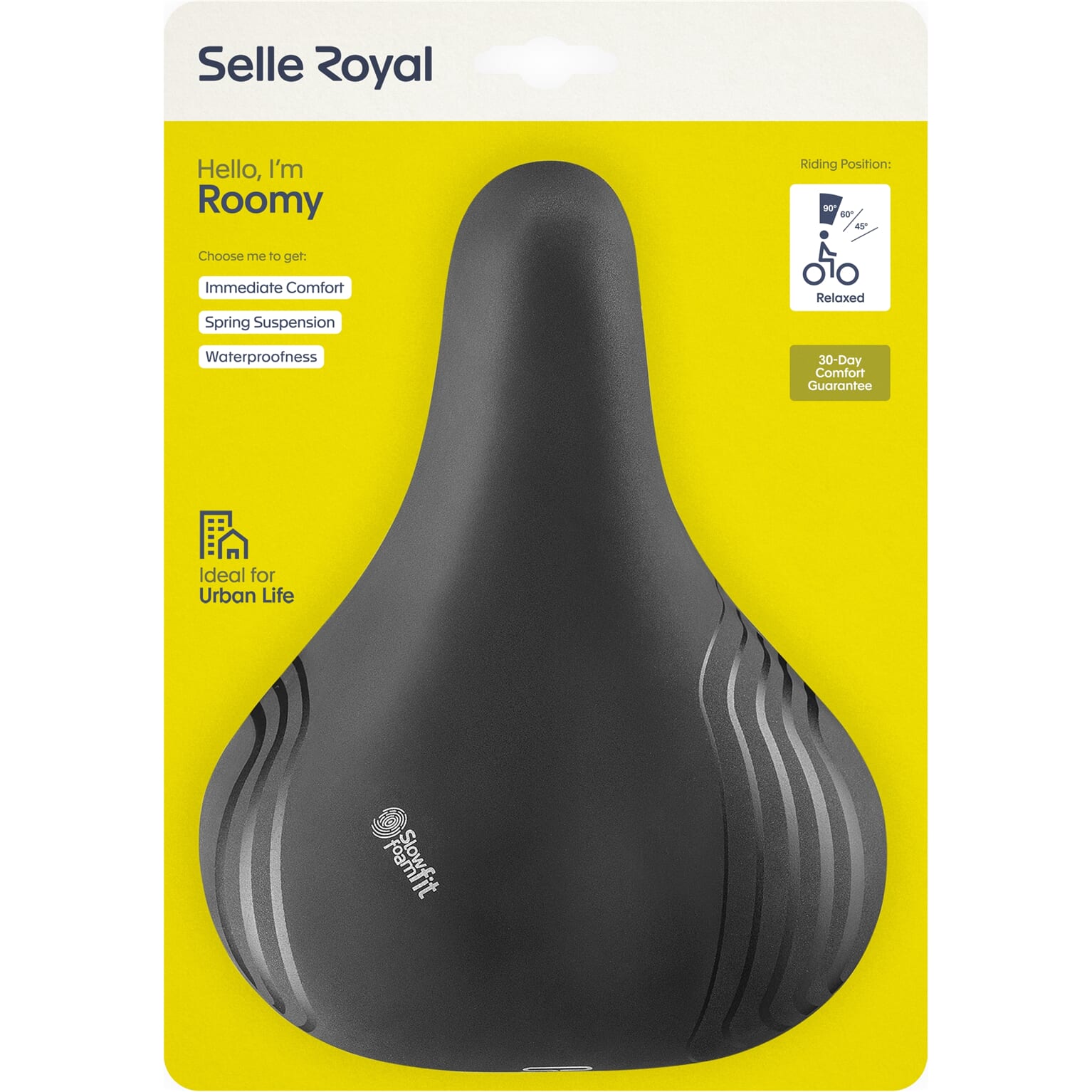 Selle Royal zadel Roomy Relaxed universeel zwart