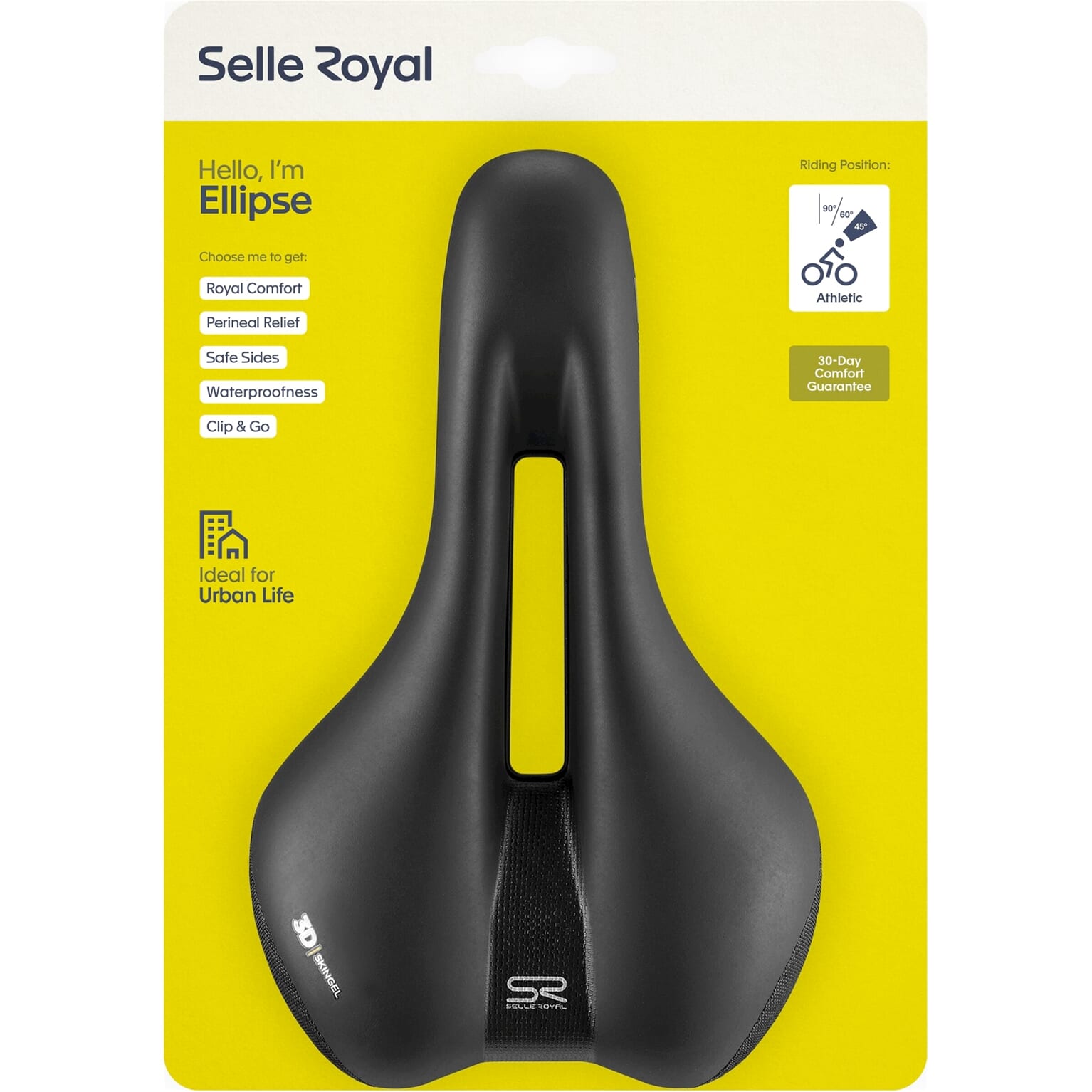Selle Royal zadel Ellipse Athletic zwart