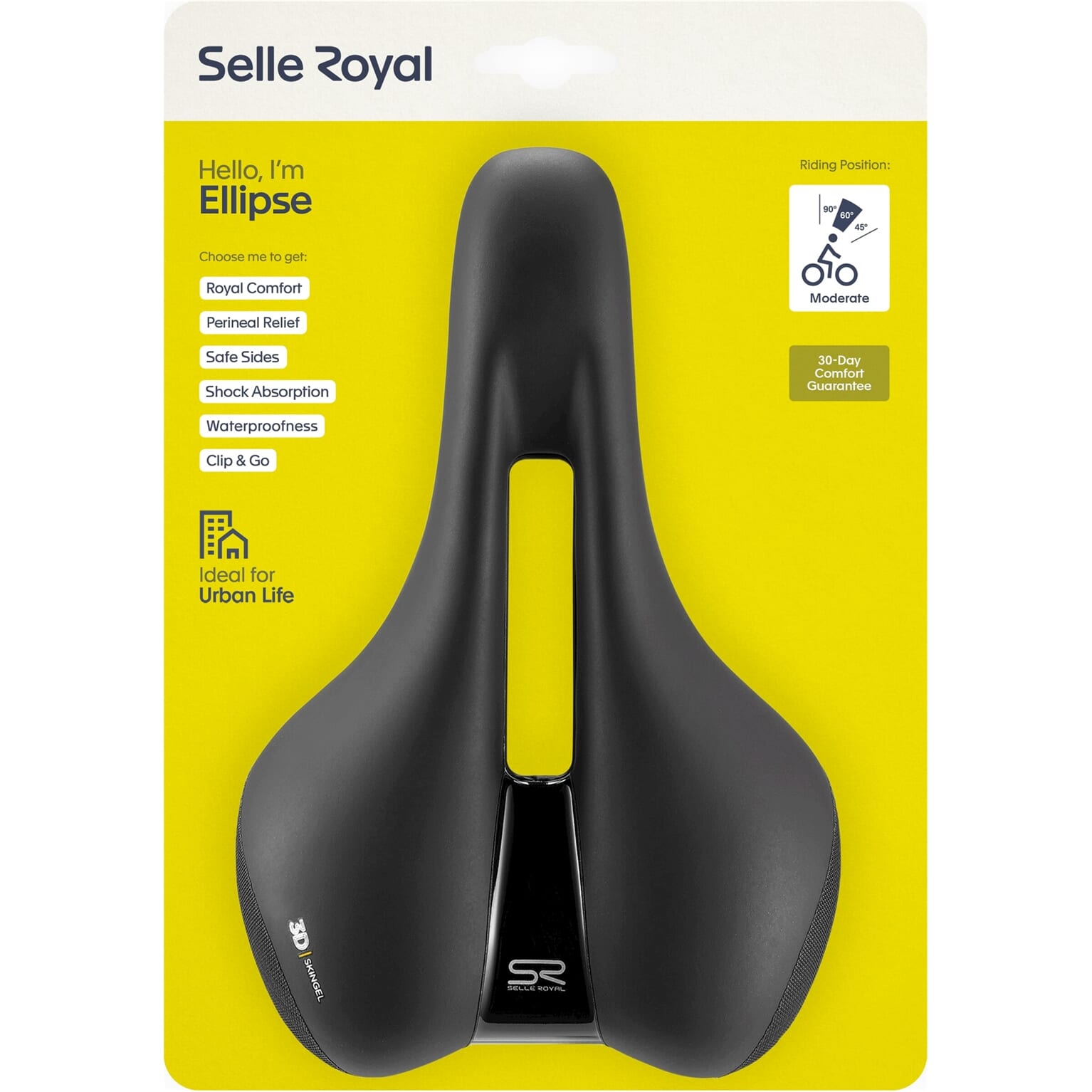 Selle Royal zadel Ellipse Moderate zwart
