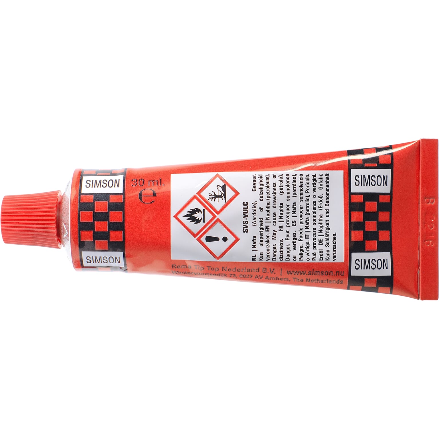 Simson solutie 30ml op kaart