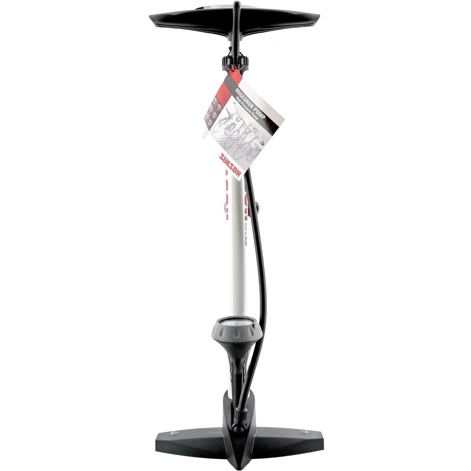 Simson pomp met manometer