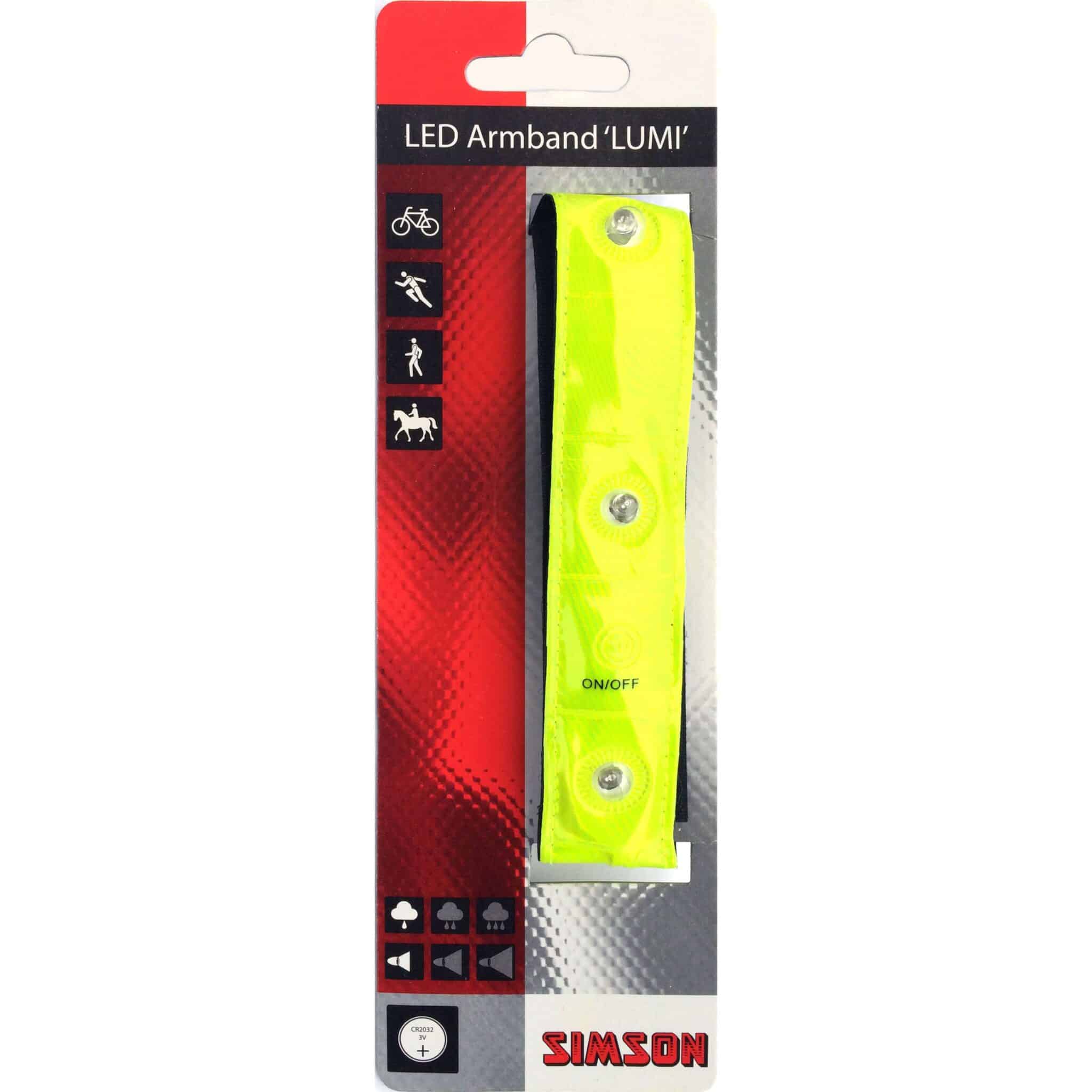Simson refl armband Lumi led