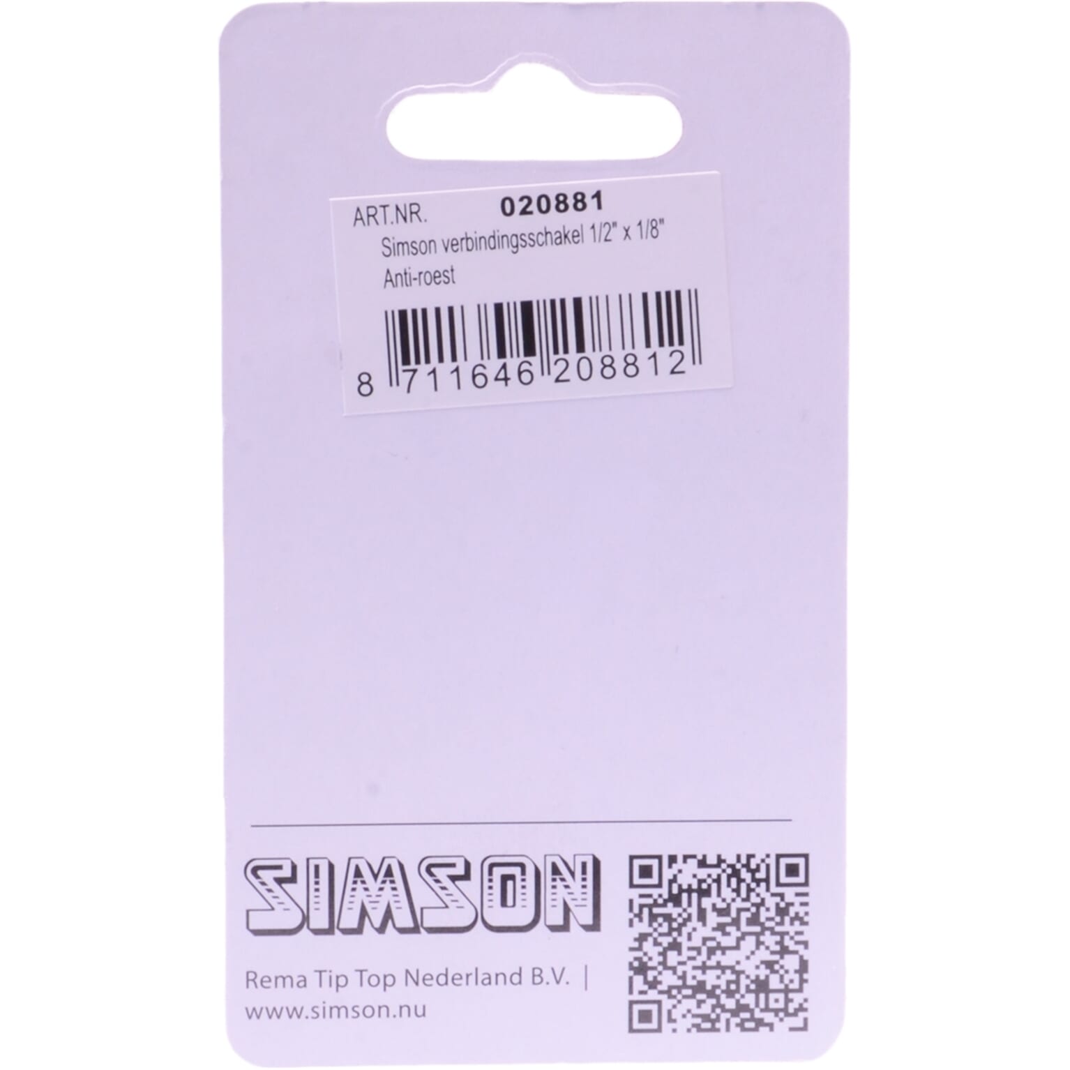 Simson kett schakel 1/8 anti roest